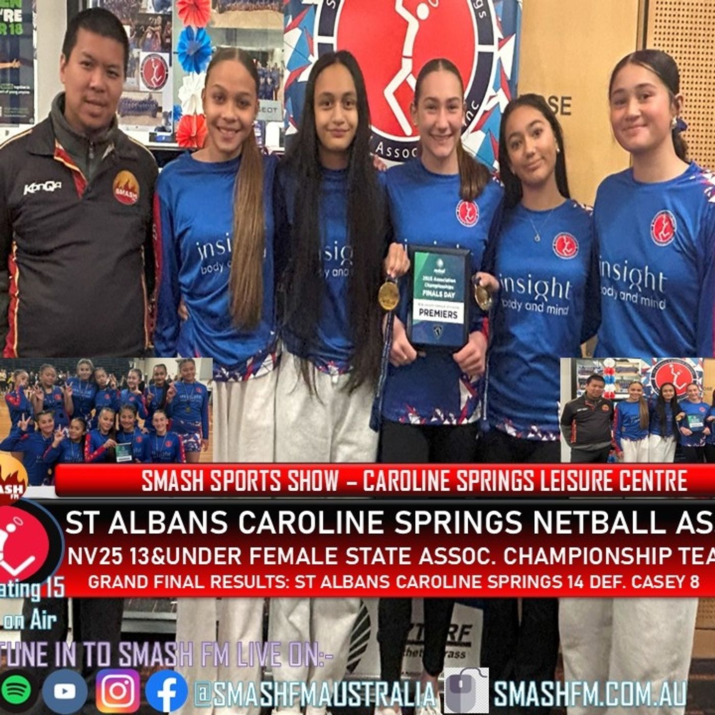 SSS15THYR: St Albans Caroline Springs NA NV25 13&U State Association Championship Interviews 150725
