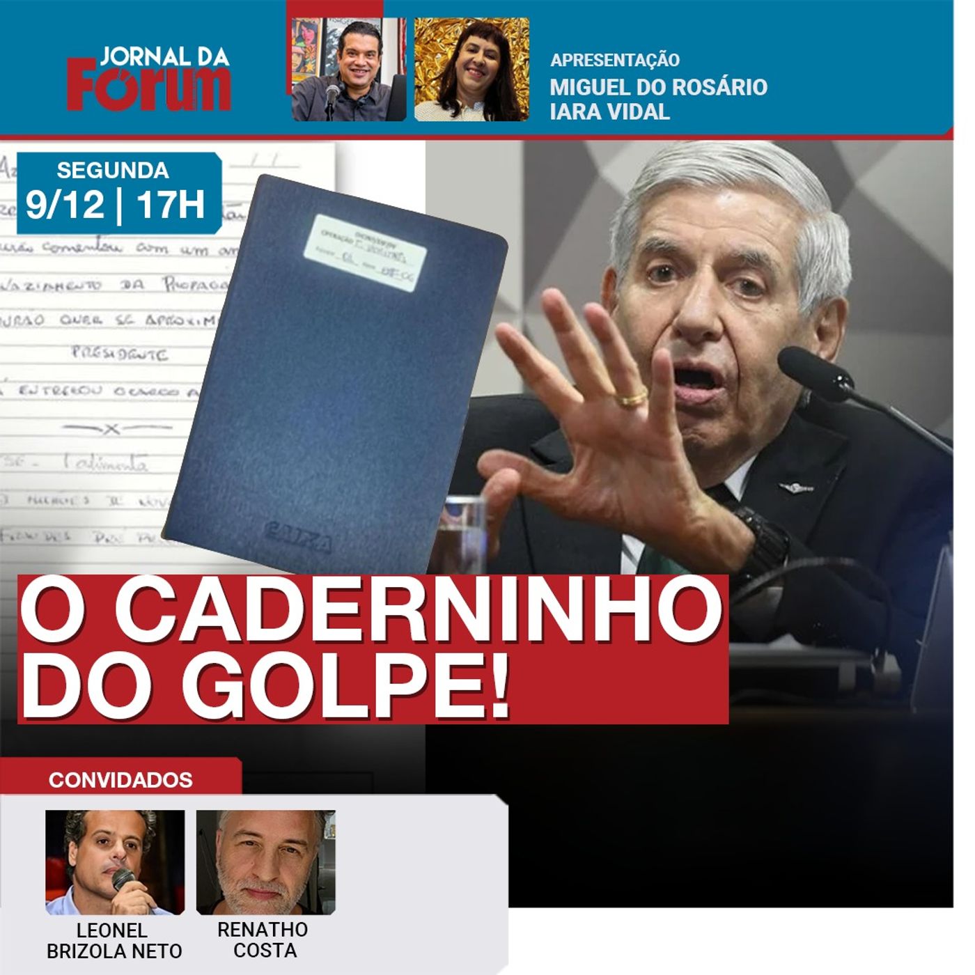 Revelações do caderninho de Heleno | Bolsonaro pagou milhões pra oficiais golpistas | 09.12.24 episode artwork