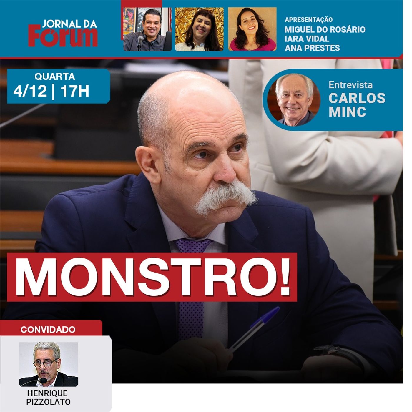 Monstro! Sargento Fahur defende homicídios policiais em audiência | Mercado faz cara feia pra Lula episode artwork