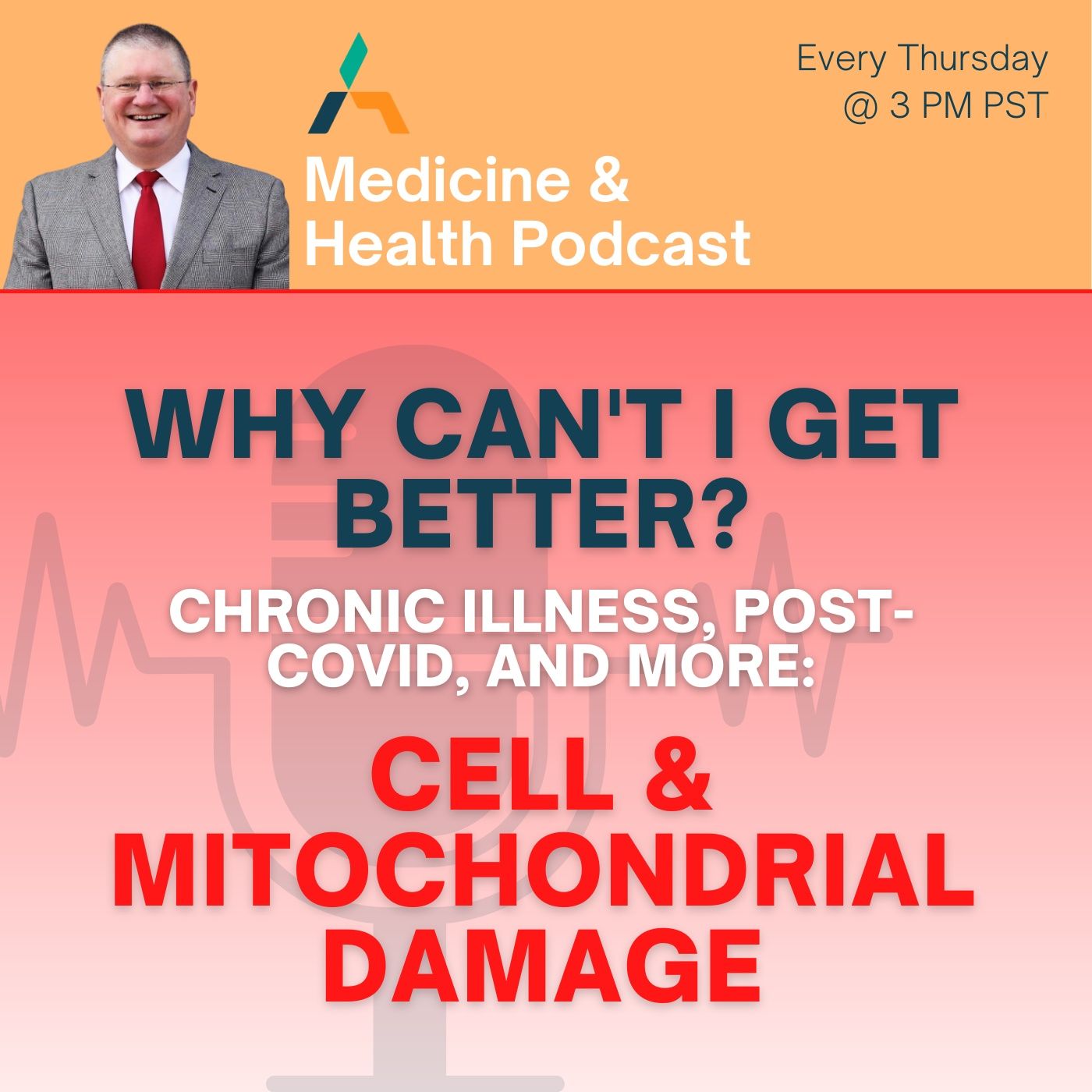 WHY CAN’T I GET BETTER? Chronic Illness, Post-COVID, and More: **CELL & MITOCHONDRIAL DAMAGE episode artwork