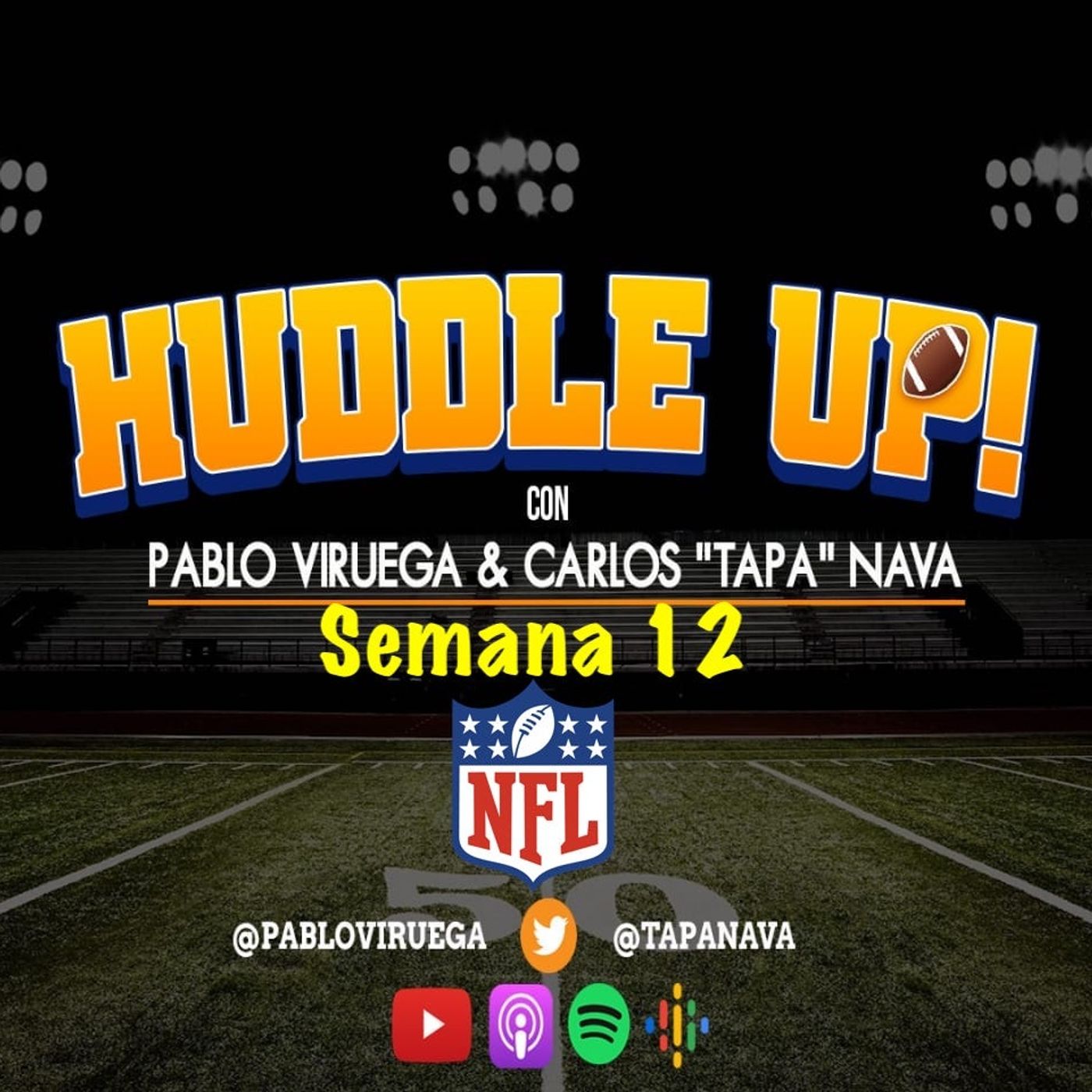 #HuddleUP Semana 12 #NFL Resultados #Thanksgiving Previo & Picks @TapaNava y @PabloViruega