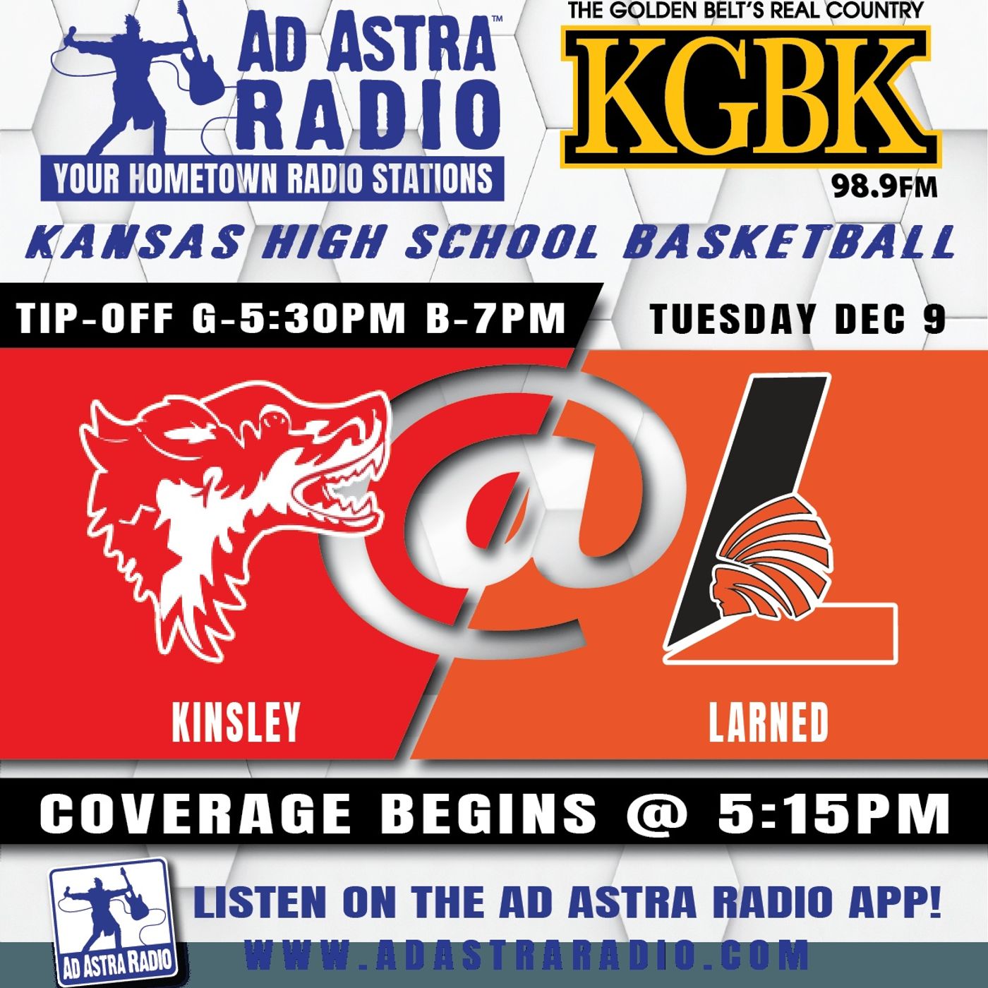 Kinsley Coyotes at Larned Indians High School Basketball (Larned Tourney-December 9, 2025) episode artwork