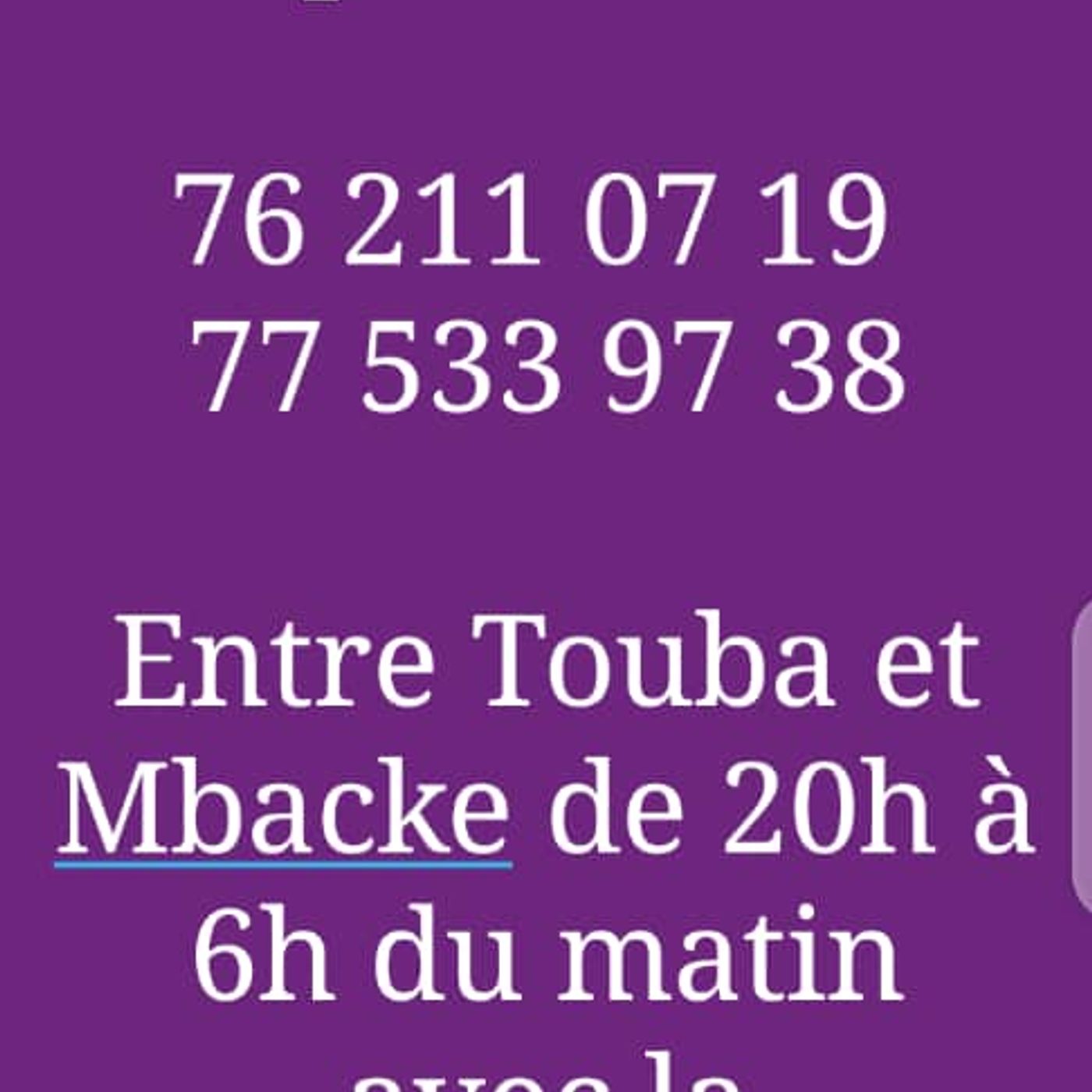 URGENCE AMBULANCE ENTRE MBACKE ET TOUBA episode artwork