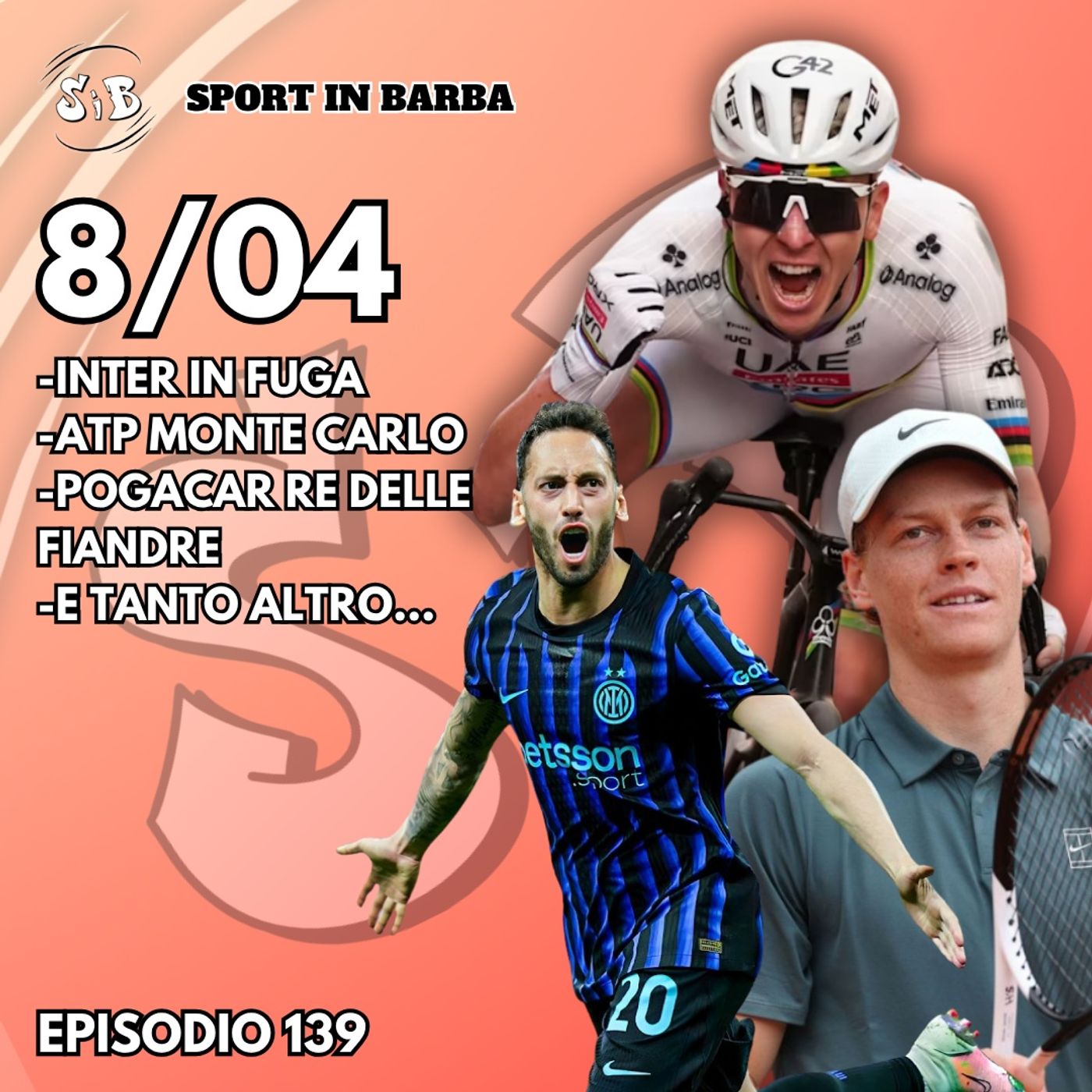 Episodio 139: INTER in fuga; POGACAR re delle Fiandre; ATP MONTECARLO; e tanto altro... episode artwork