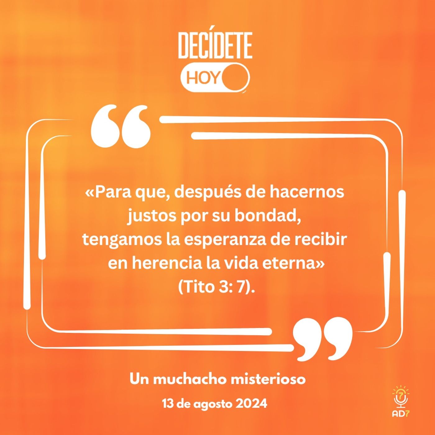 Un muchacho misterioso | Devocional de Jóvenes | 13 de agosto 2024
