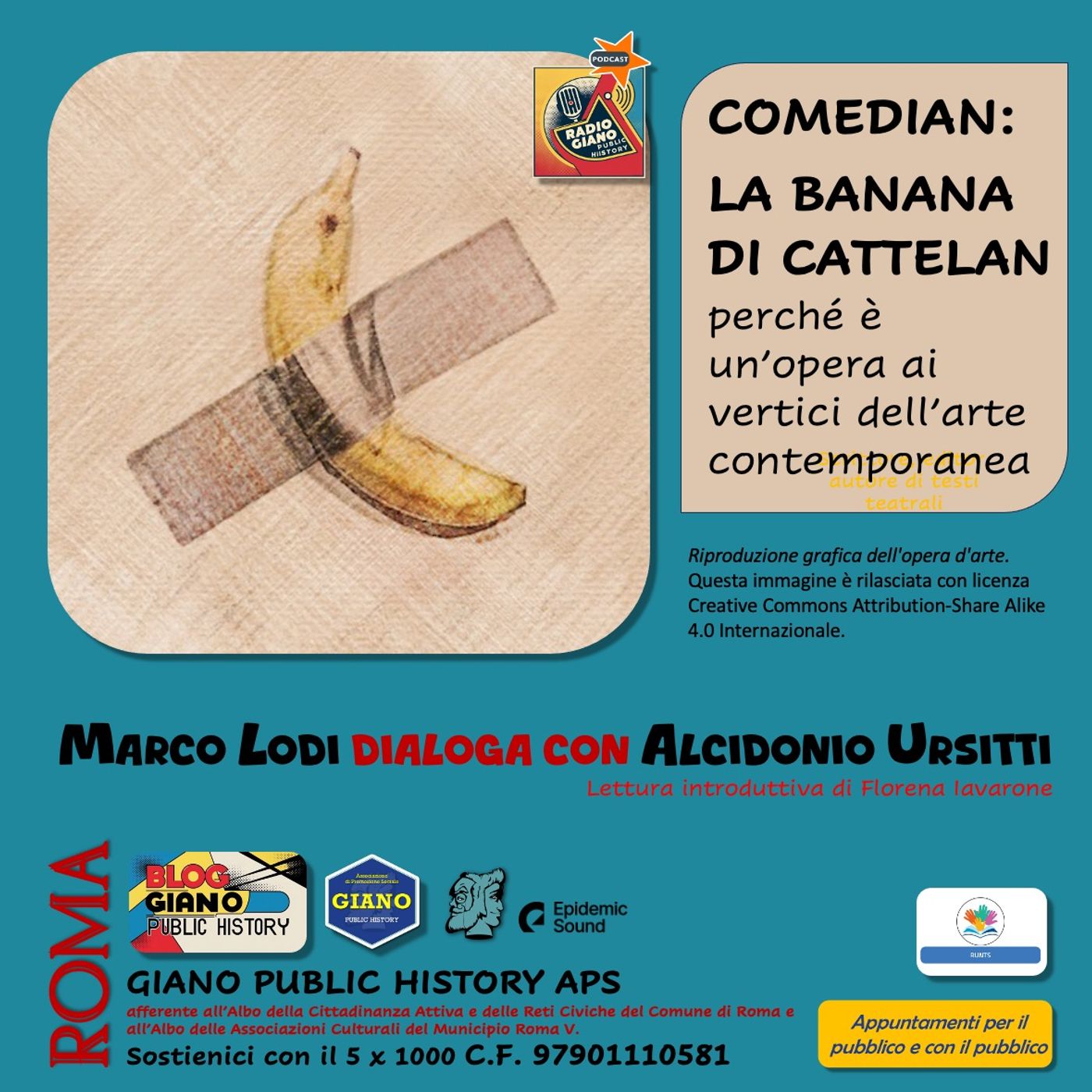 COMEDIAN: La Banana di Cattelan | Marco LODI dialoga con Alcidonio URSITTI