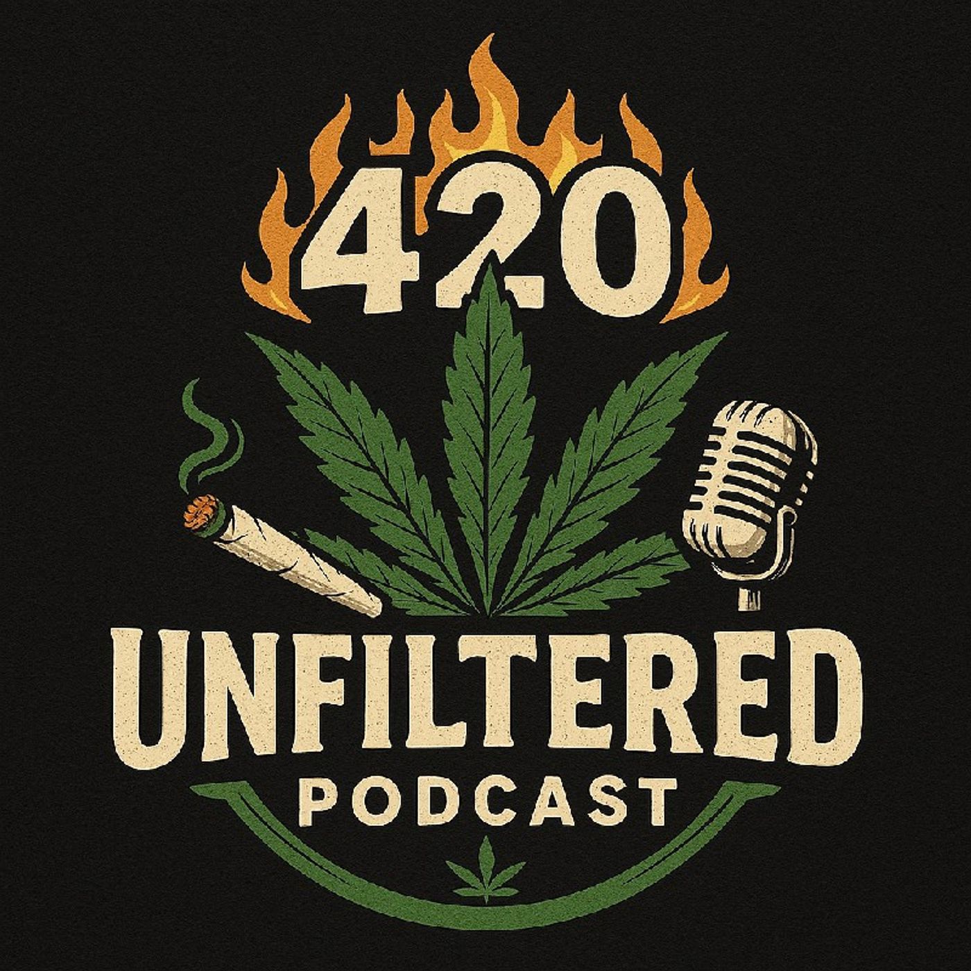 420 Unfiltered- intro episode artwork