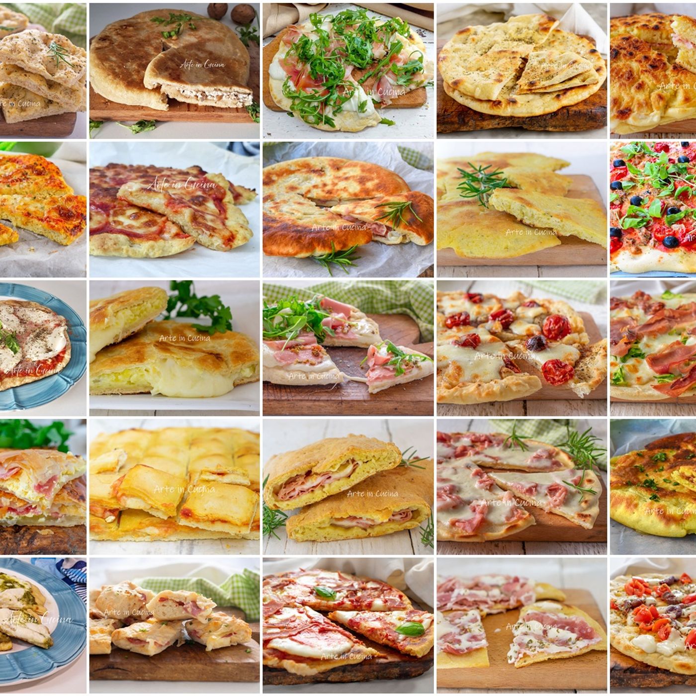 PIZZA e FOCACCIA: 25 ricette senza lievitazione