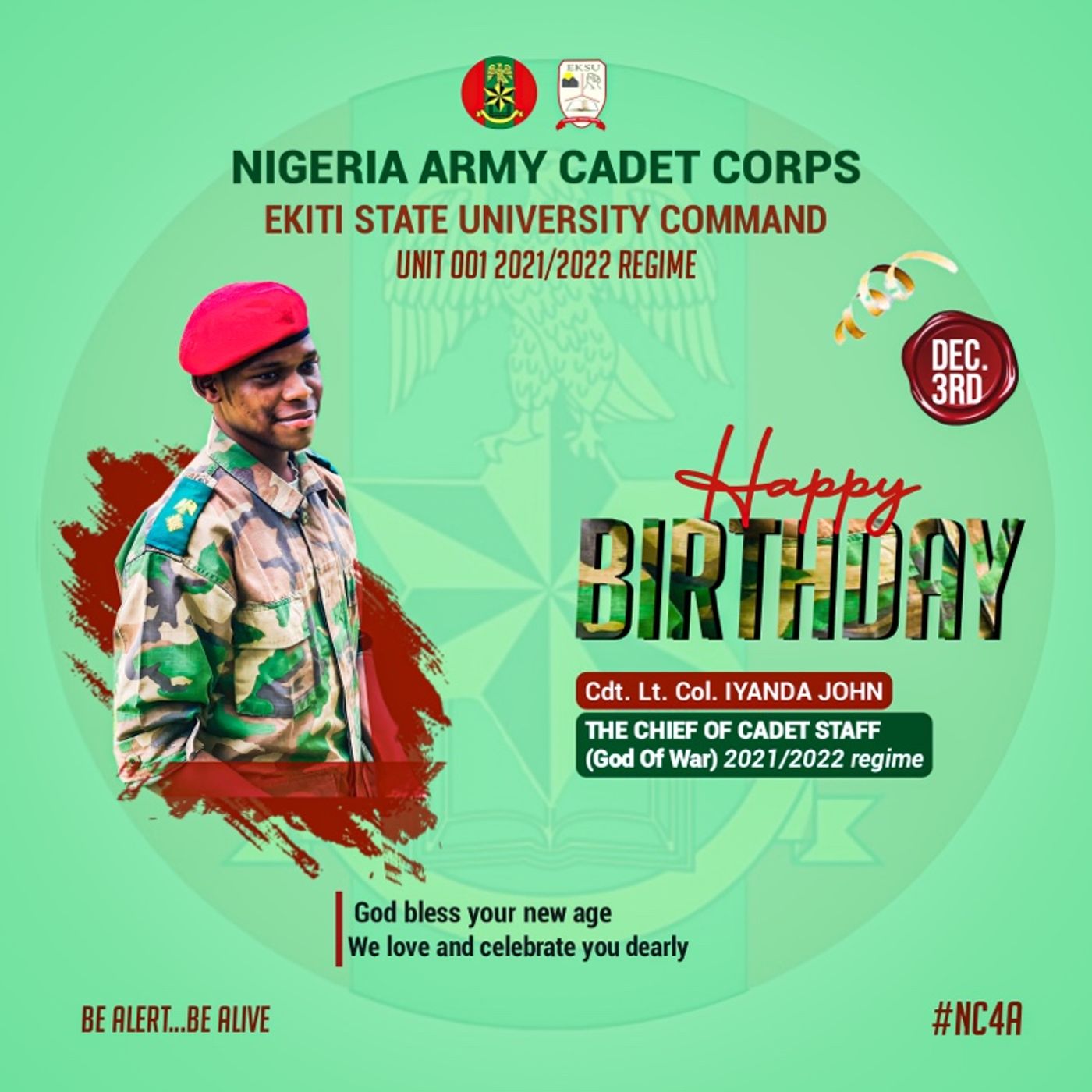 HBD TO EKSU CADET CCS episode artwork