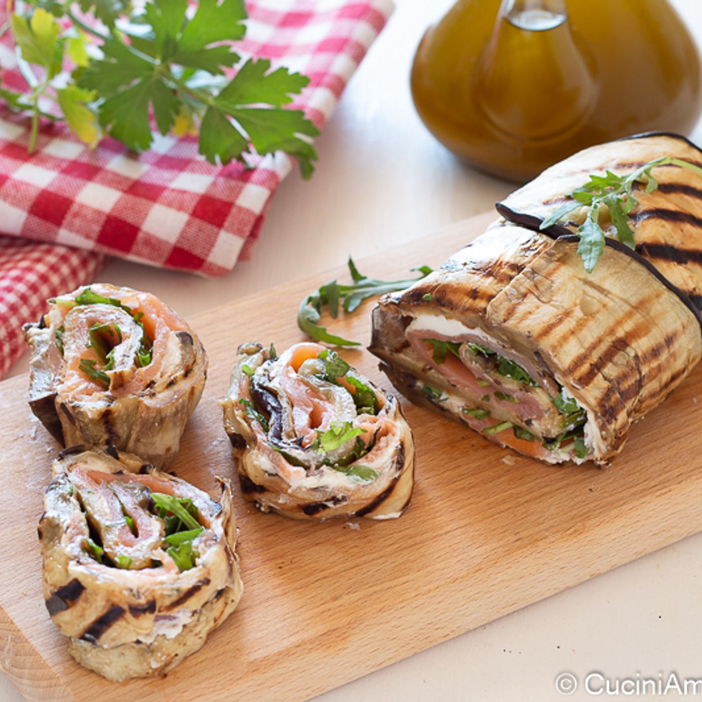 Rotolo di melanzane con salmone e rucola episode artwork