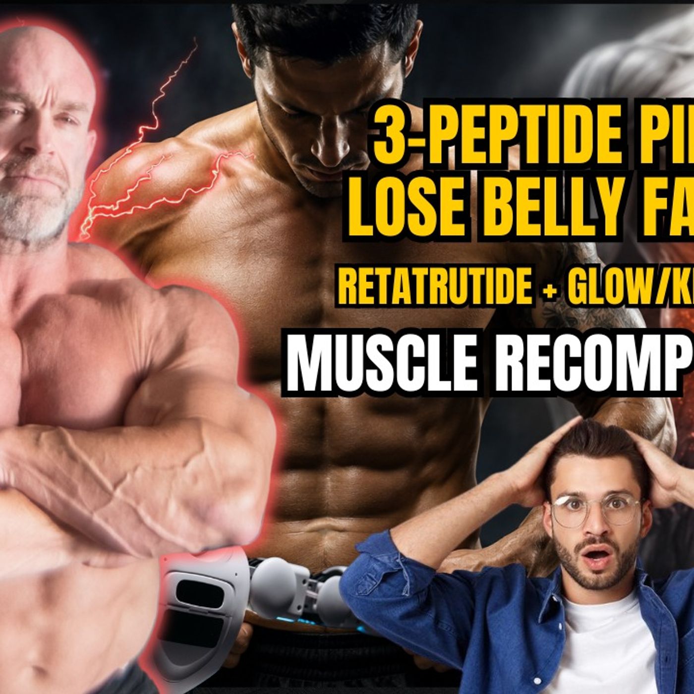 3-Peptide Pillars: Lose Belly Fat FAST (Retatrutide + GLOW/KLOW+ MOTC) + Muscle Recomp Upgrade episode artwork
