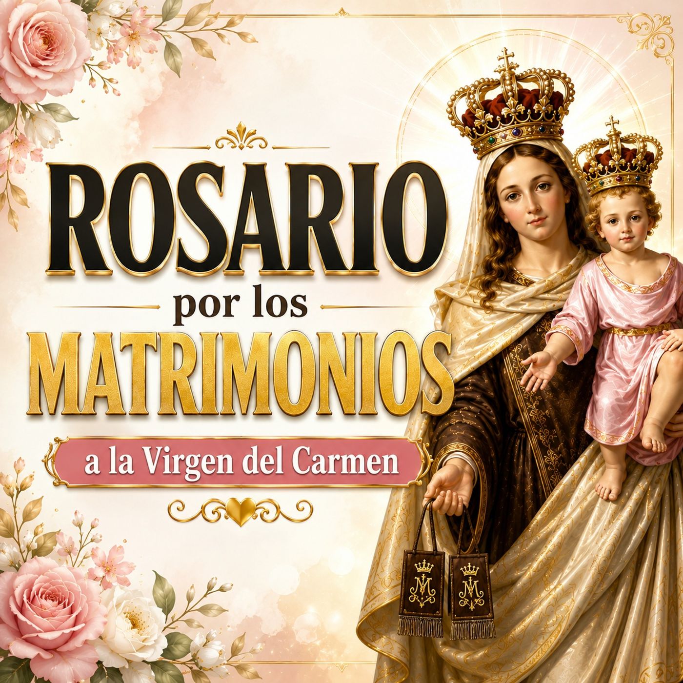 Santo Rosario por los Matrimonios a la Virgen del Carmen 🙏💍 | Misterios Dolorosos episode artwork