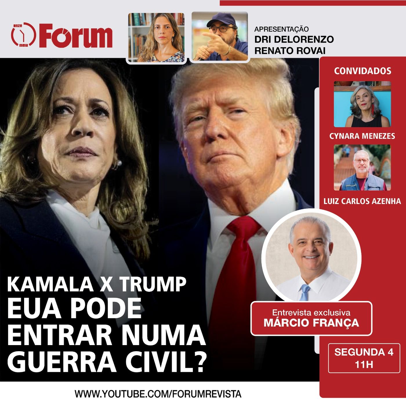Kamala X Trump: quem vence a eleição nos EUA? | Resultado do Enem 2024| Entrevista com Márcio França episode artwork
