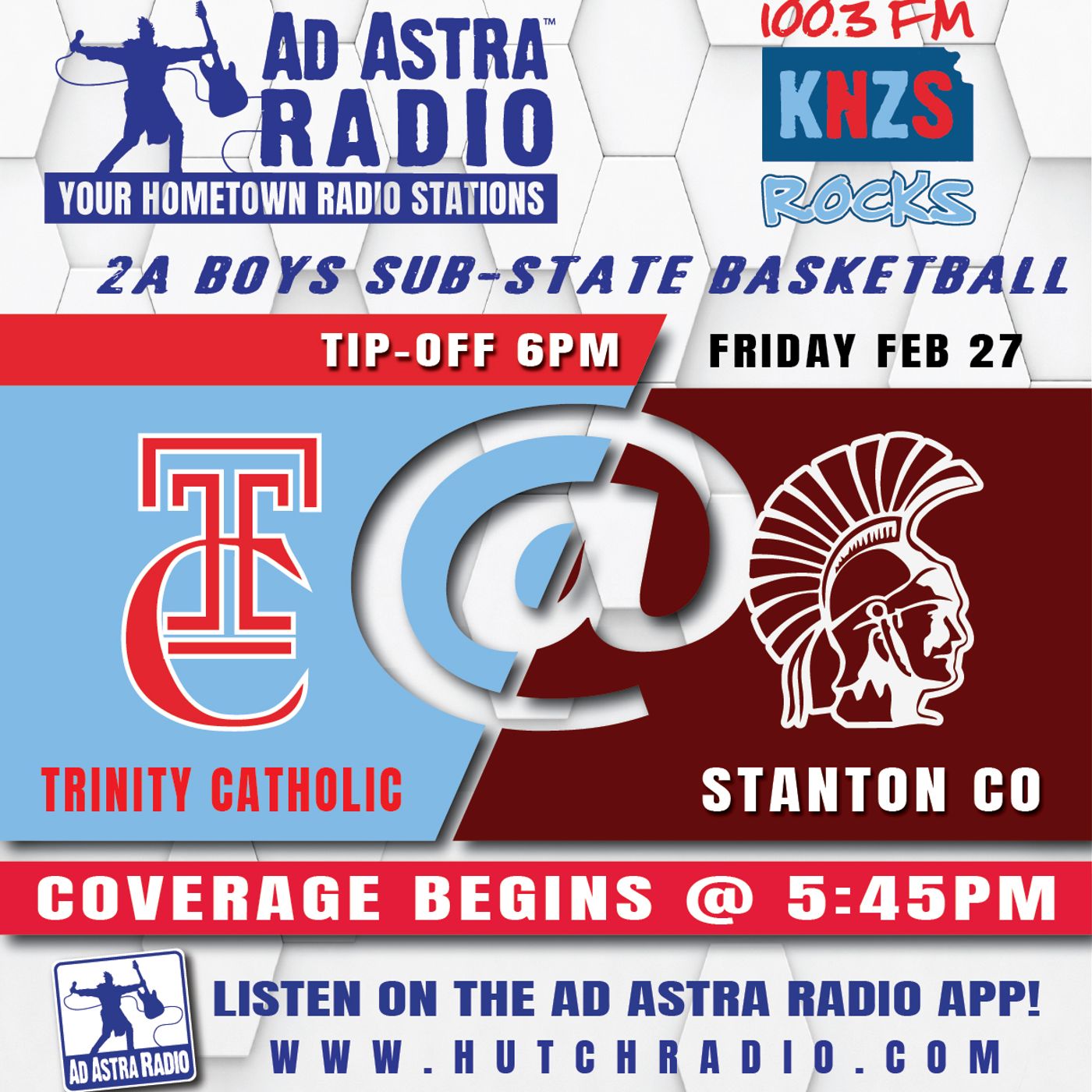 Hutchinson Trinity Catholic Celtics at Stanton County Trojans Boys High School Basketball (2A Substate Quarterfinals-February 27, 2026) episode artwork