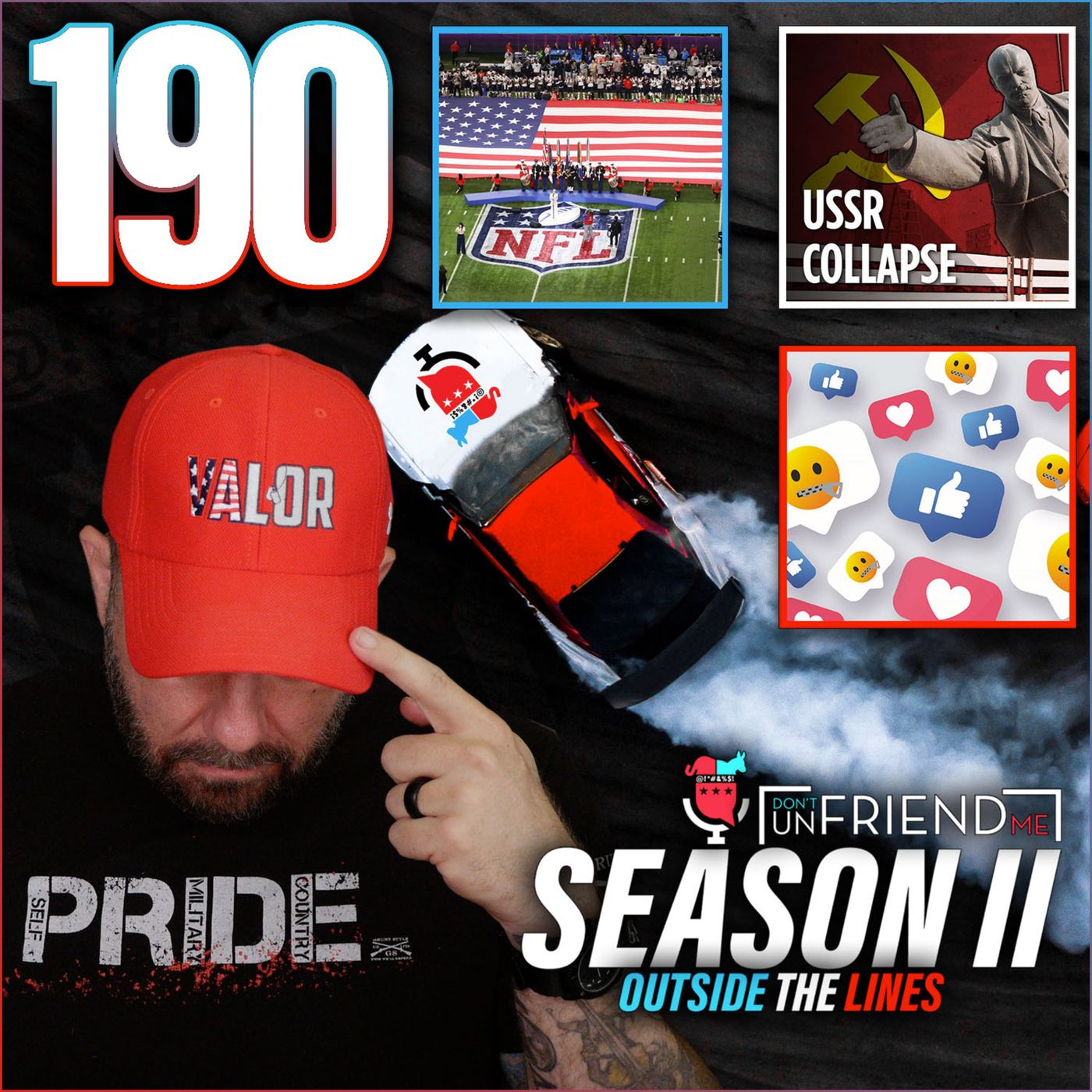 #190: White House censors social media. Iron Curtain Falls. NFL new National Anthem. episode artwork
