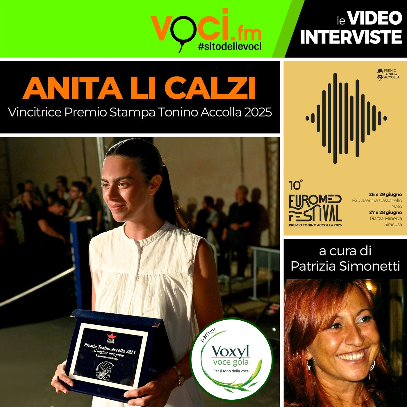 Da "Euromed Festival Accolla 2025" Anita Li Calzi, vincitrice Premio Stampa, su VOCI.fm - clicca PLAY e ascolta l'intervista episode artwork