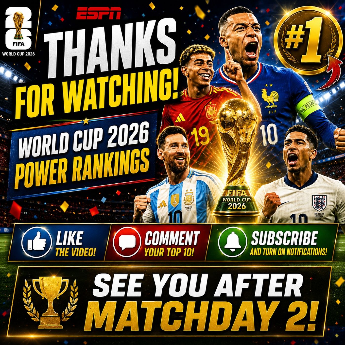 Top 10 World Cup Soccer Teams After Week 1 episode artwork