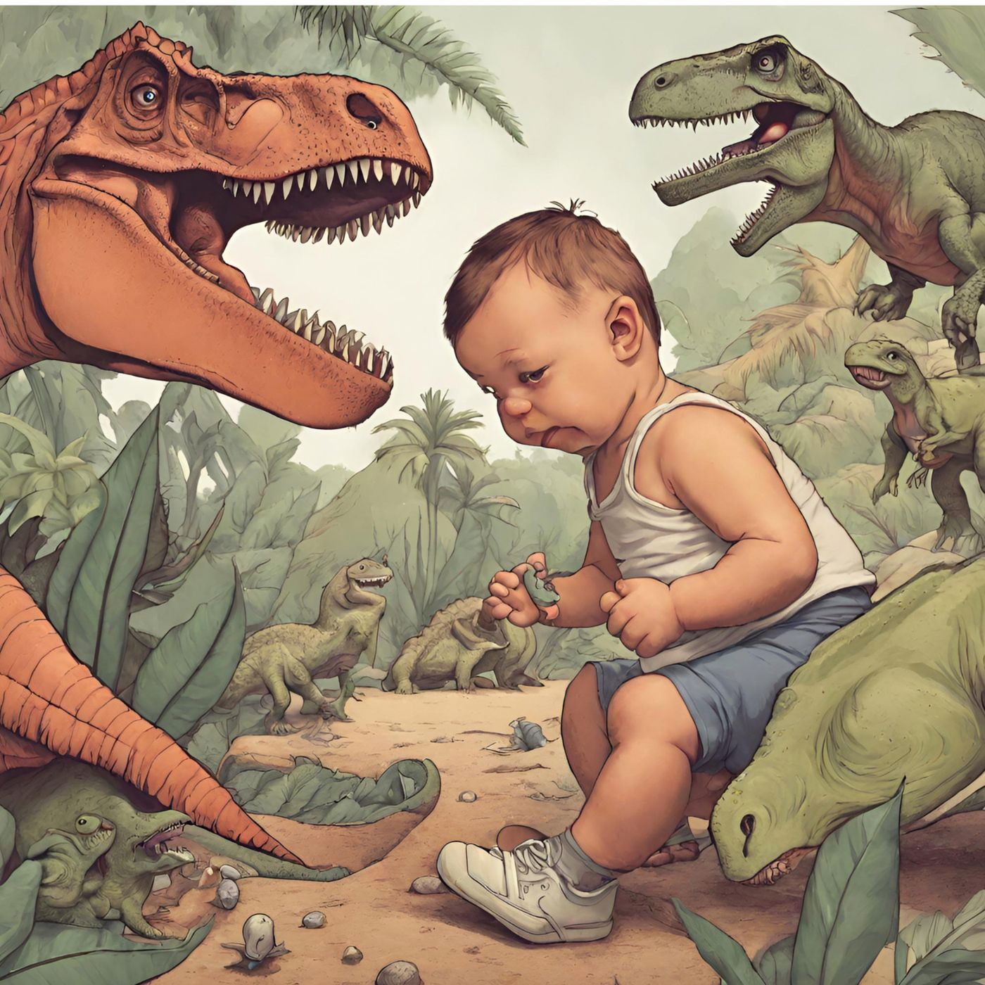 Portada de Dinolandia Cuentos de dinosaurios