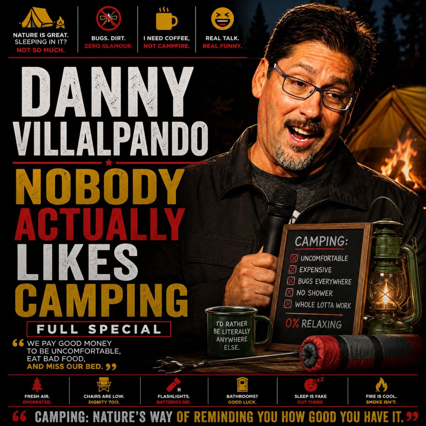 Danny Villalpando - Nobody Actually Likes Camping Full Special (Stand-up Comedy) episode artwork