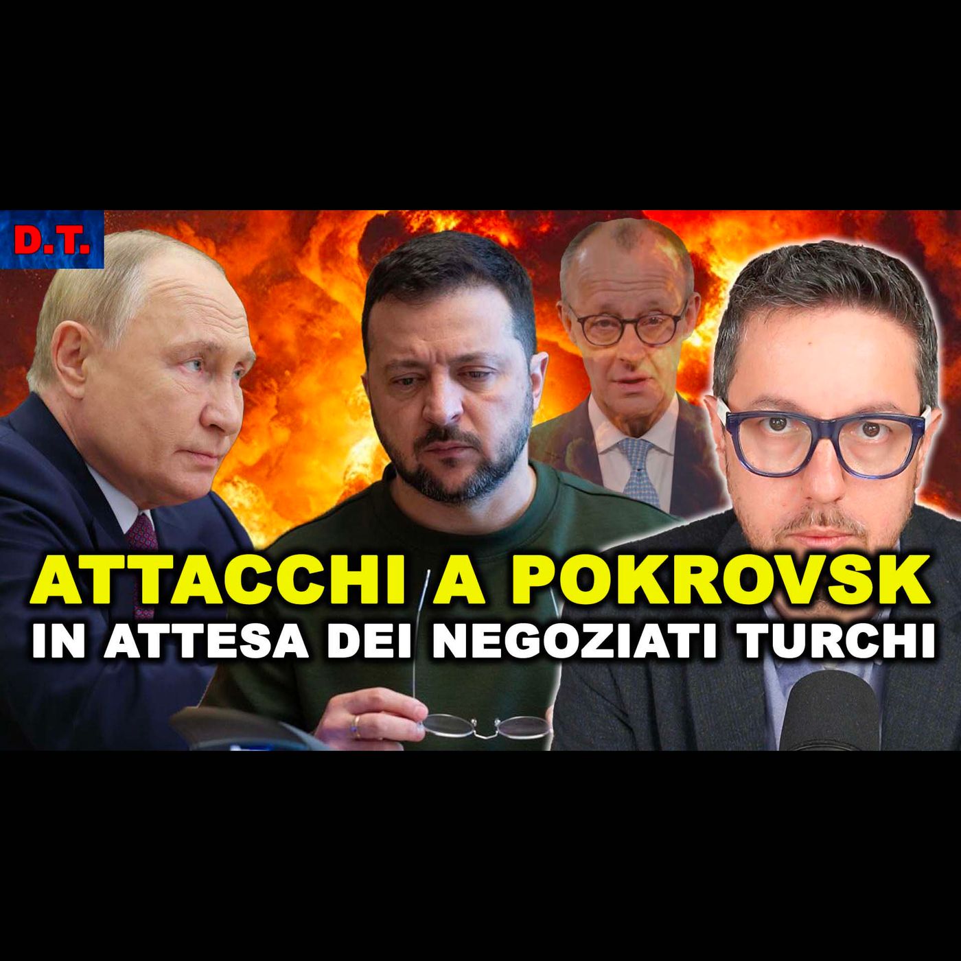 ATTACCHI RUSSI a POKROVSK E TORESTK mentre si parla di negoziati a ISTANBUL
