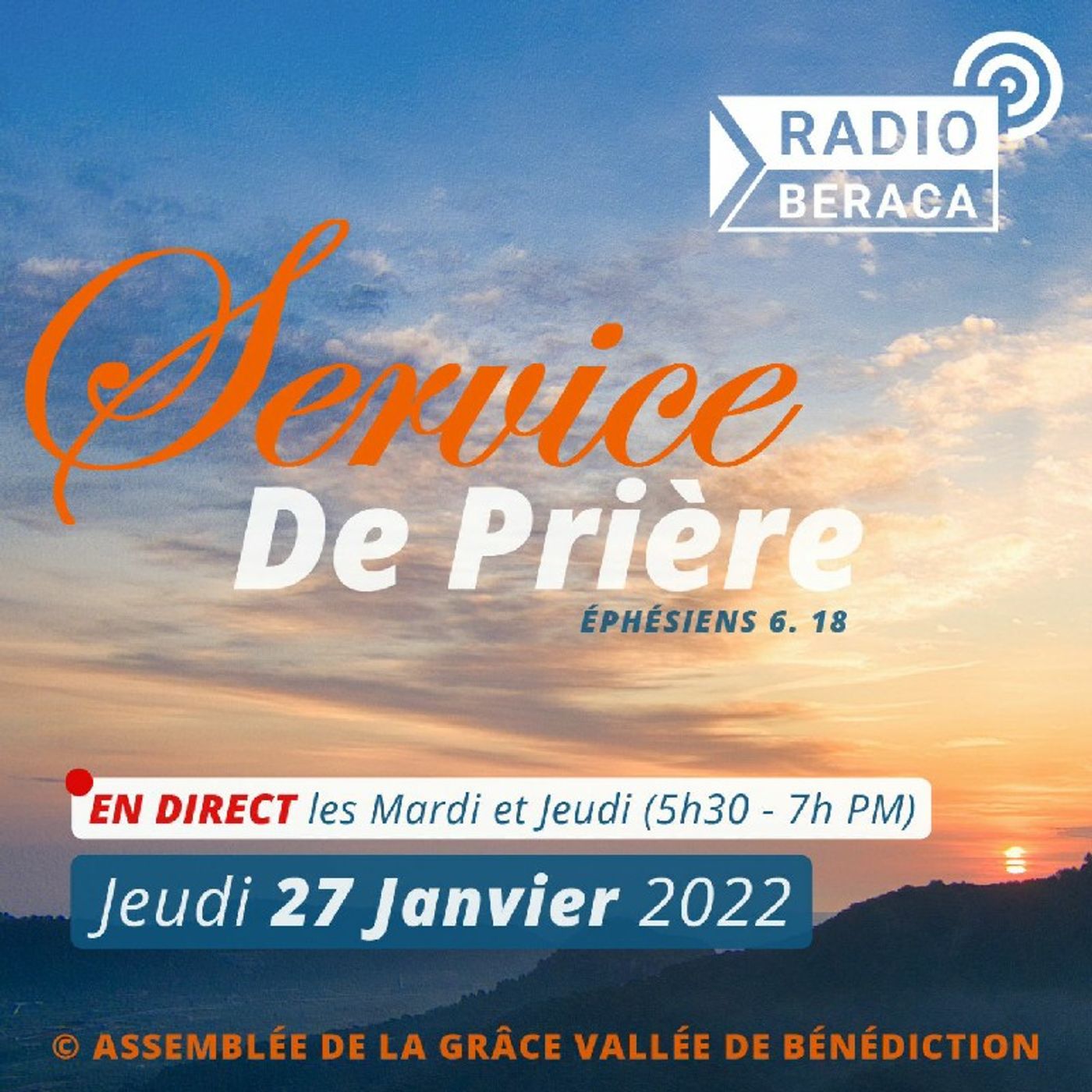 Jeudi 27 Janvier 2022.- Service de Prière episode artwork