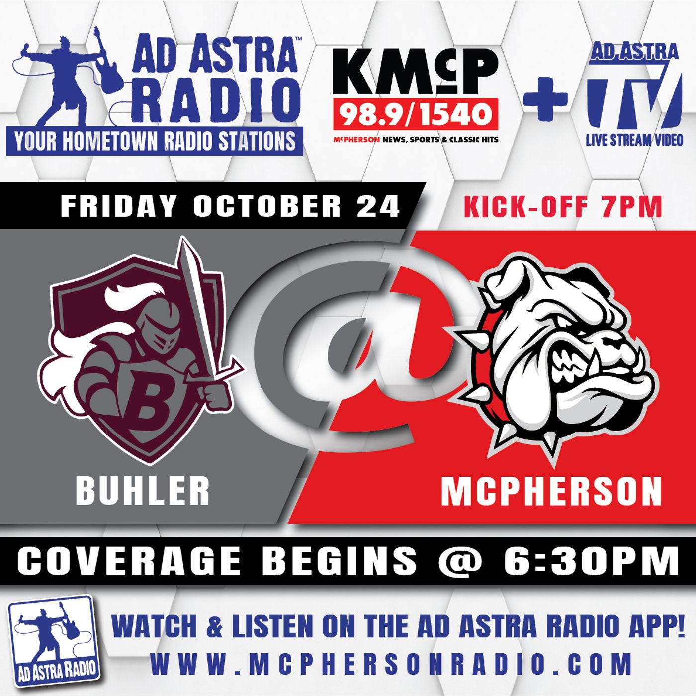 McPherson Bulldogs hosts Buhler Crusaders Football (McPherson-October 24, 2025) episode artwork