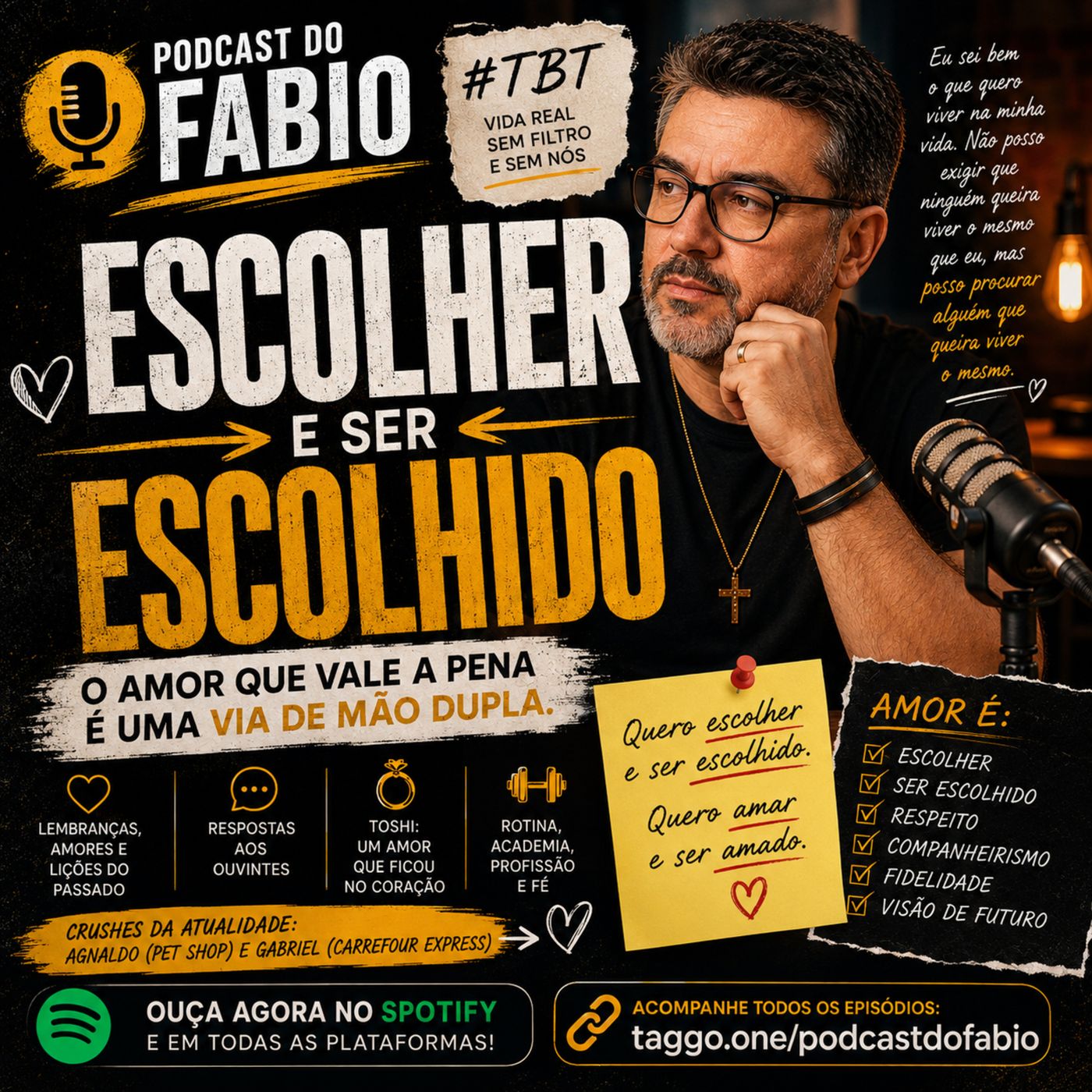 06 de Agosto de 2026 - Escolher e Ser Escolhido: O Amor Precisa Ser uma Via de Mão Dupla.