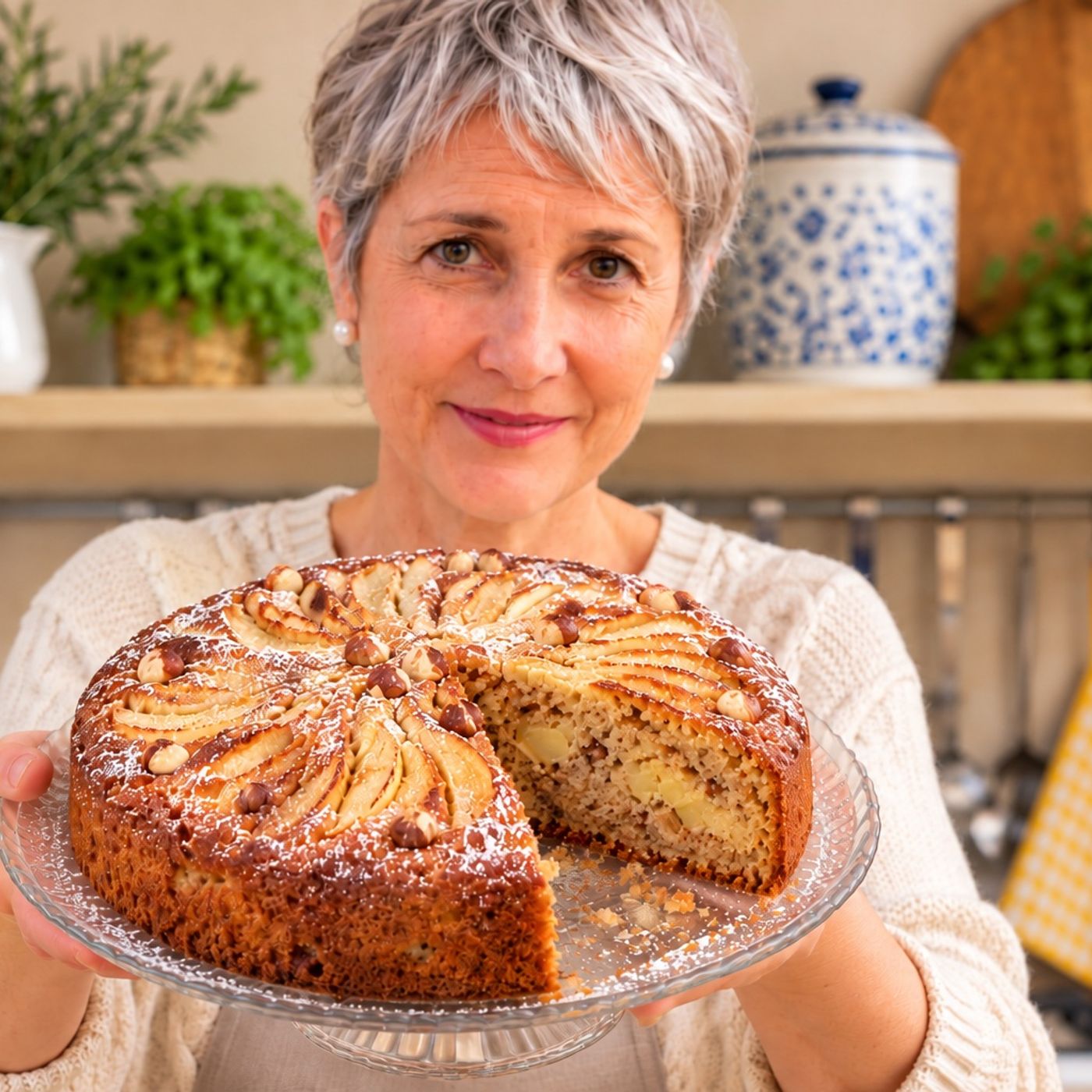 Torta di mele e nocciole: soffice, profumata e ricca di frutta