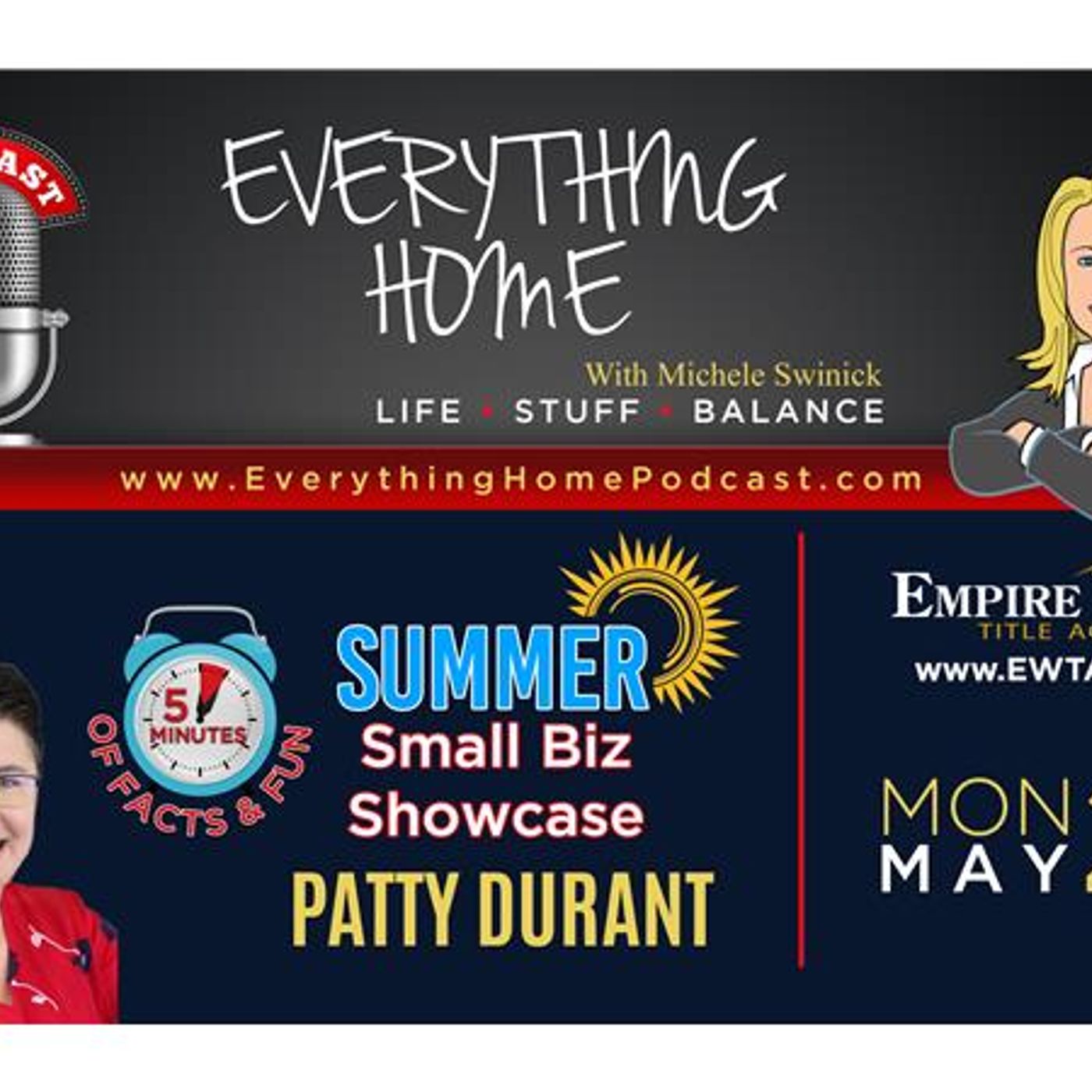 MAY 23: EMPIRE WEST TITLE - PATTY DURANT - SUMMER SMALL BIZ SHOWCASE - TITLE INS episode artwork