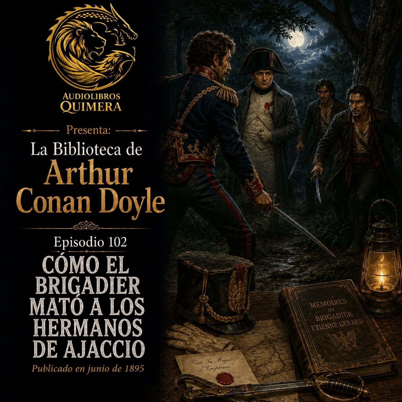 Portada de Audiolibros Quimera - Biblioteca de Arthur Conan Doyle