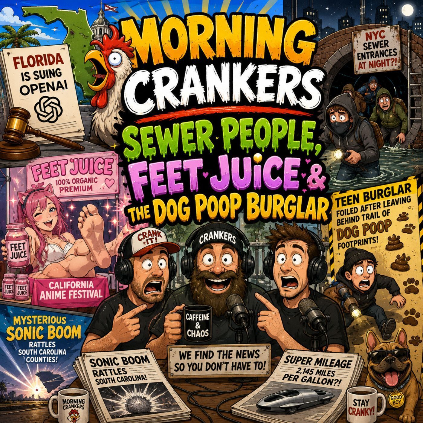 Morning Crankers: Comedy - News & Outrageous Real-Life Stories
