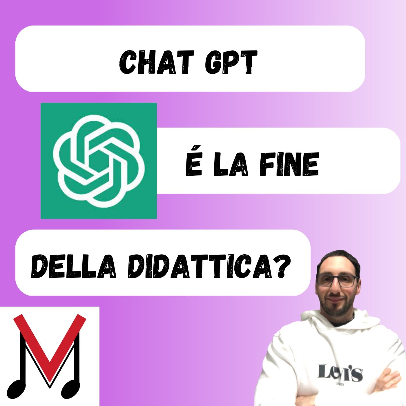 86 - Chat GPT sostituirà gli insegnanti? Chi lo sa… Intanto vediamo come ci aiuta a migliorare le nostre prestazioni musicali! episode artwork