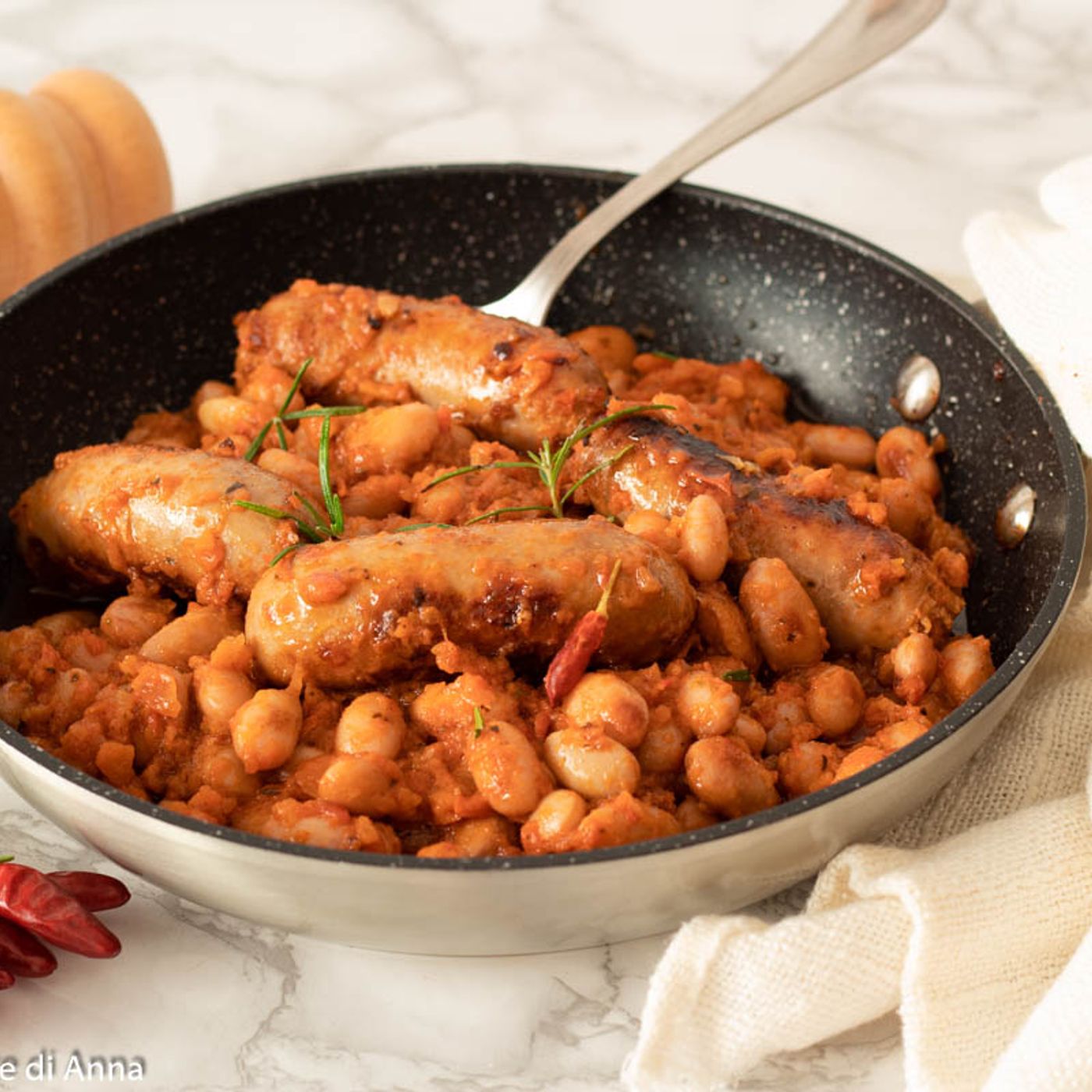 Fagioli e salsicce alla Bud Spencer