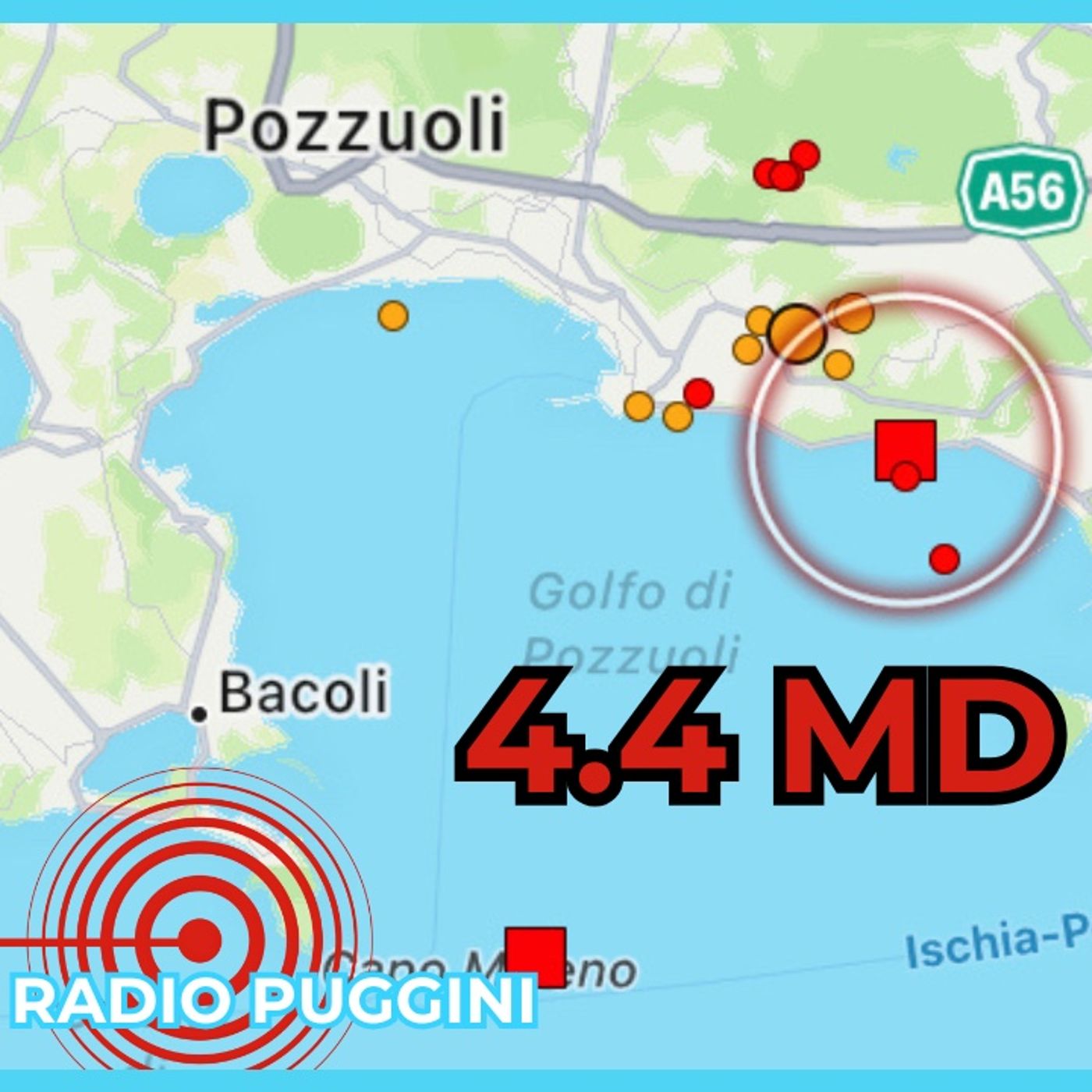 Terremoto 4.4 Campi Flegrei, Puzzuoli - Napoli 13.03.2025 Prime Notizie Radio Puggini episode artwork