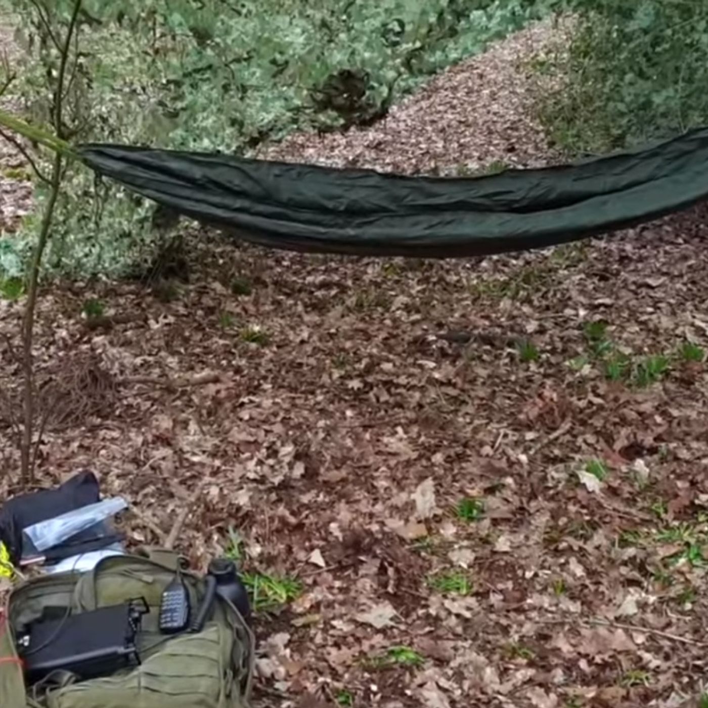 Bugging out overnight into the woods with amateur radio episode artwork
