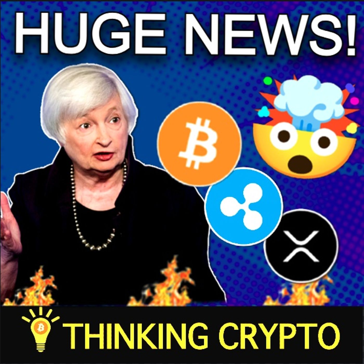 cover of episode 🚨HUGE CRYPTO NEWS! JANET YELLEN STABLECOINS, SEC RIPPLE XRP APPEAL, JOHN DEATON ELIZABETH WARREN!