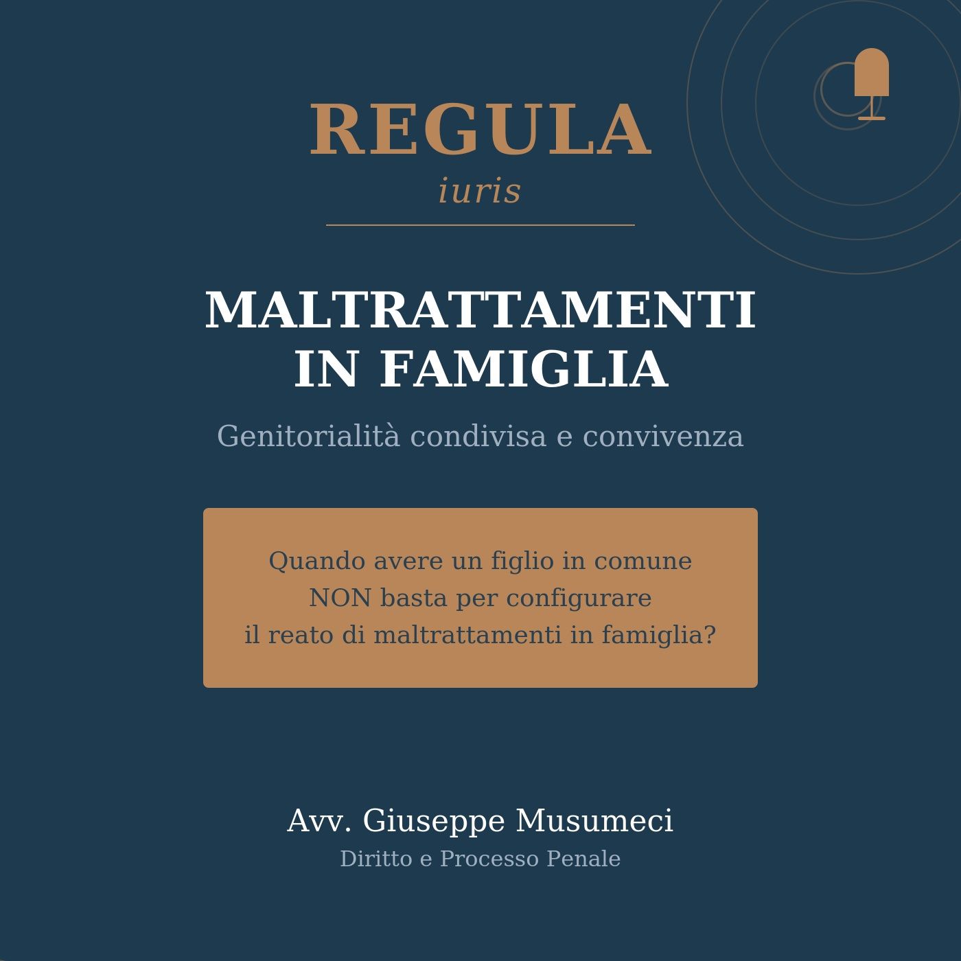 Genitorialità condivisa e maltrattamenti in famiglia episode artwork