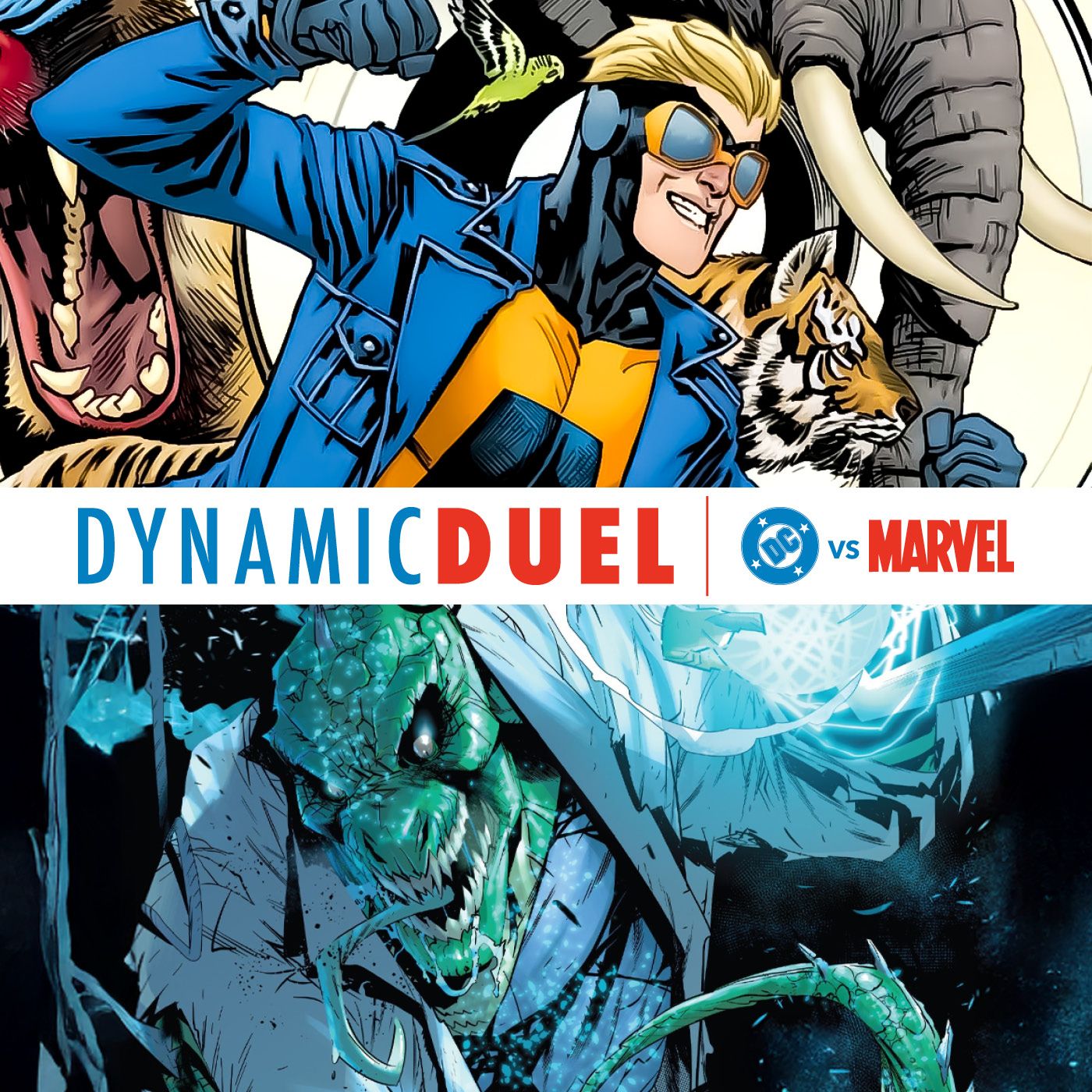 Animal Man vs Lizard