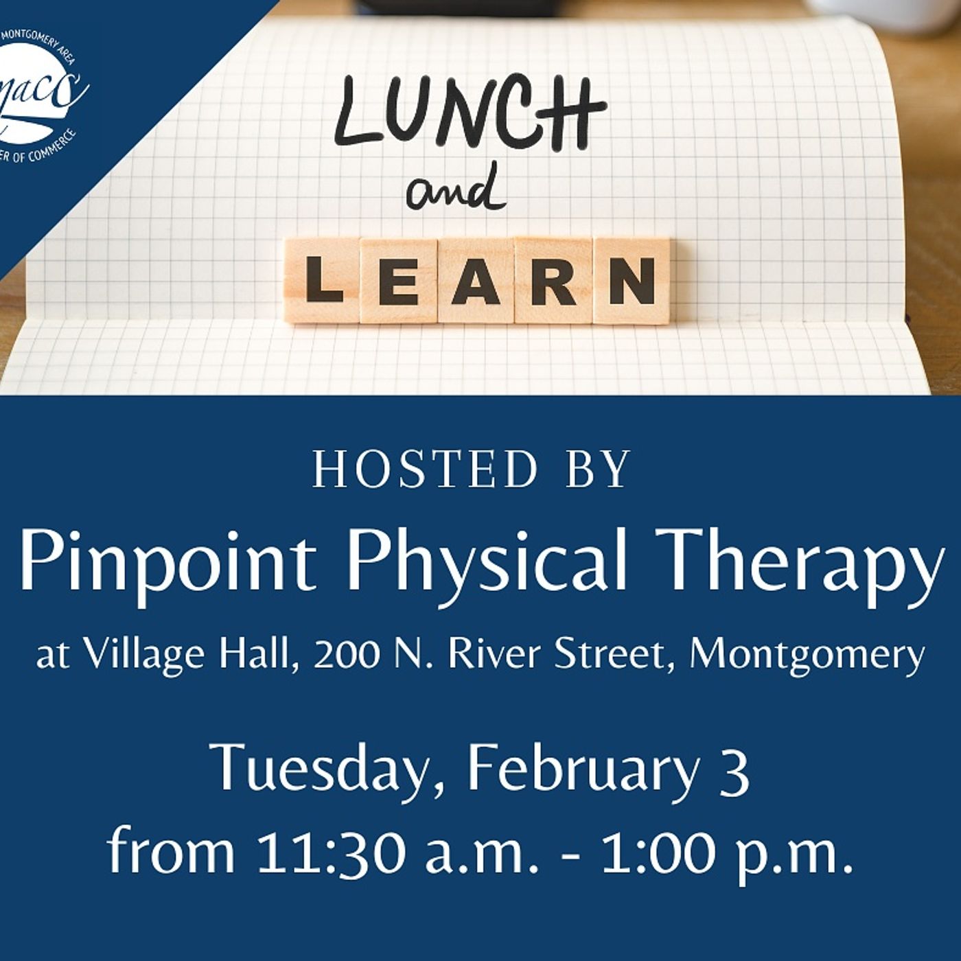 Montgomery Chamber joins with Pinpoint Physical Therapy on lunch-and-learn seminar episode artwork