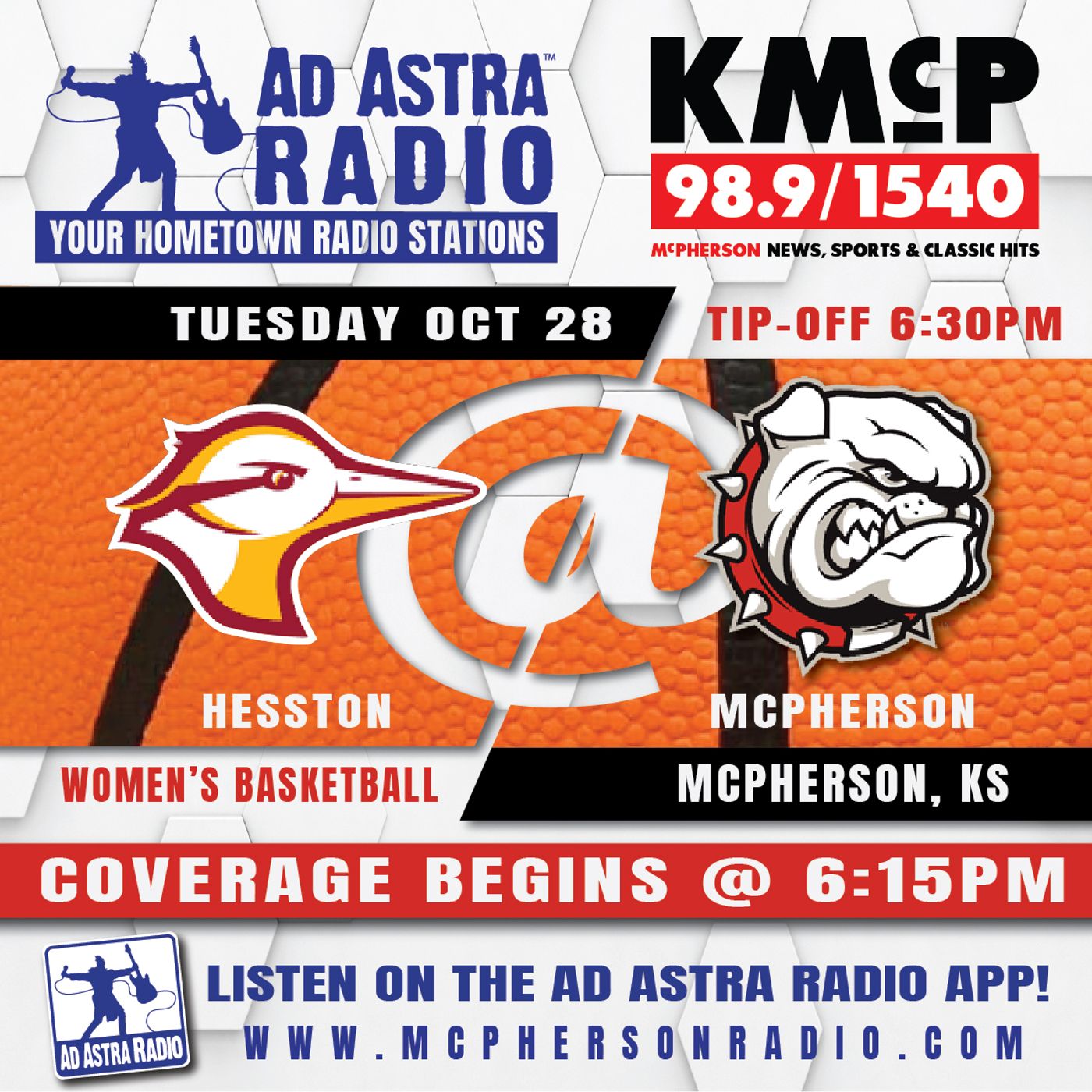 McPherson Bulldogs vs Hesston Larks Womens College Basketball (October 28, 2025) episode artwork