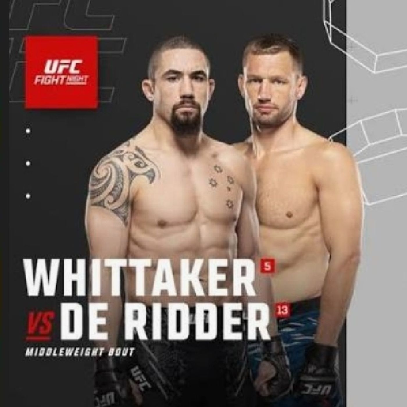 The Fight Club of Pain Presents | UFC Fight Night: Whittaker vs. De Ridder