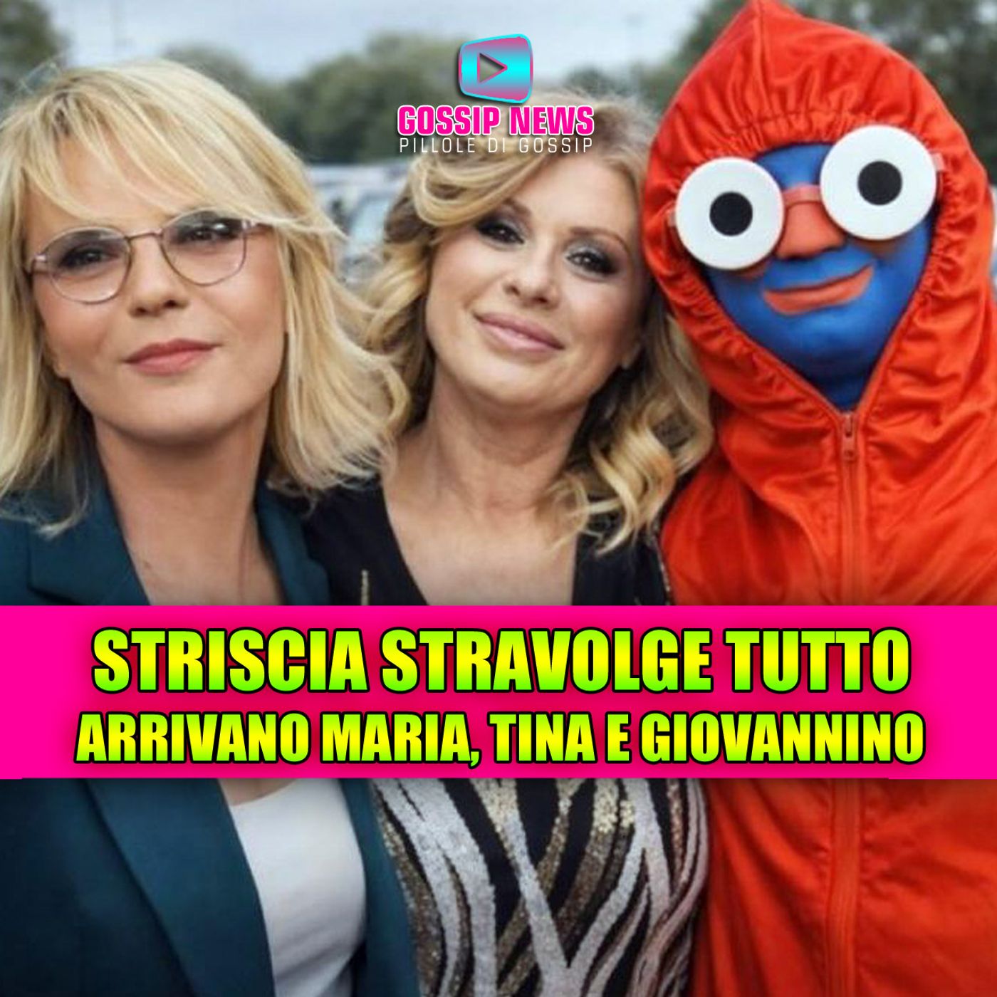 Striscia la Notizia stravolge tutto: arriva Maria De Filippi con Tina e Giovannino