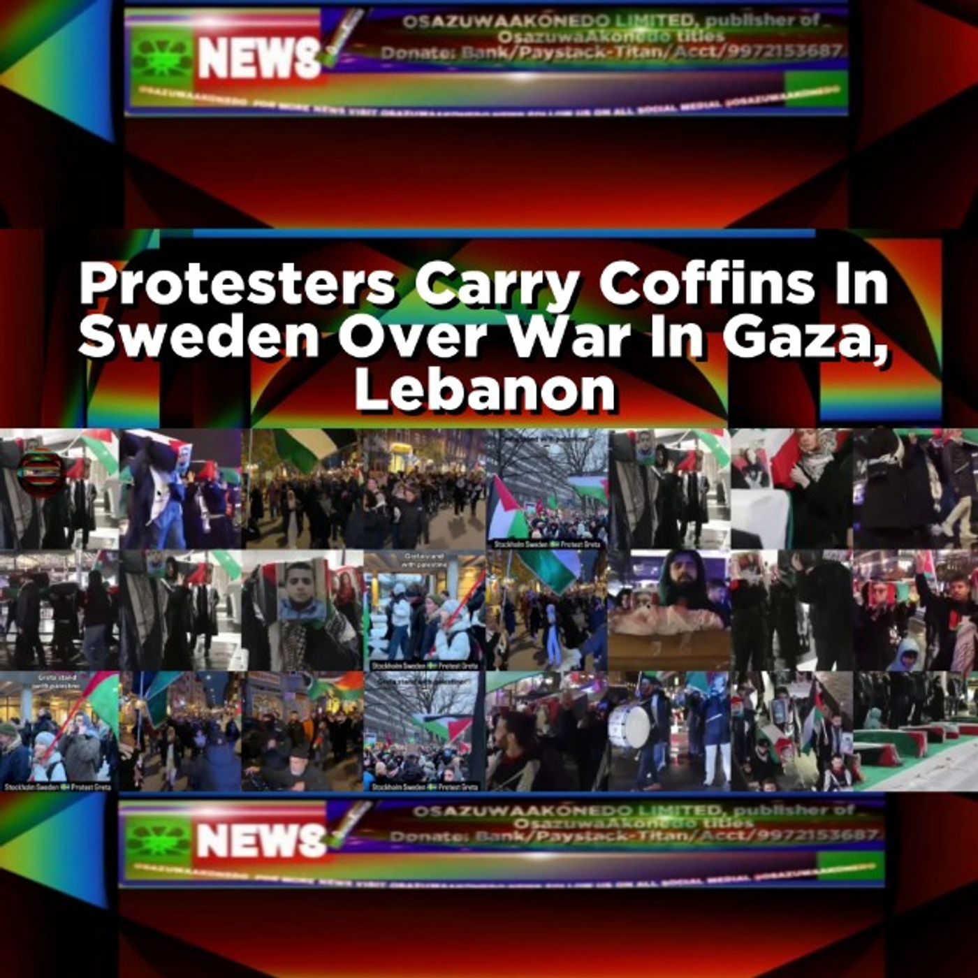 Protesters Carry Coffins In Sweden Over War In Gaza, Lebanon episode artwork