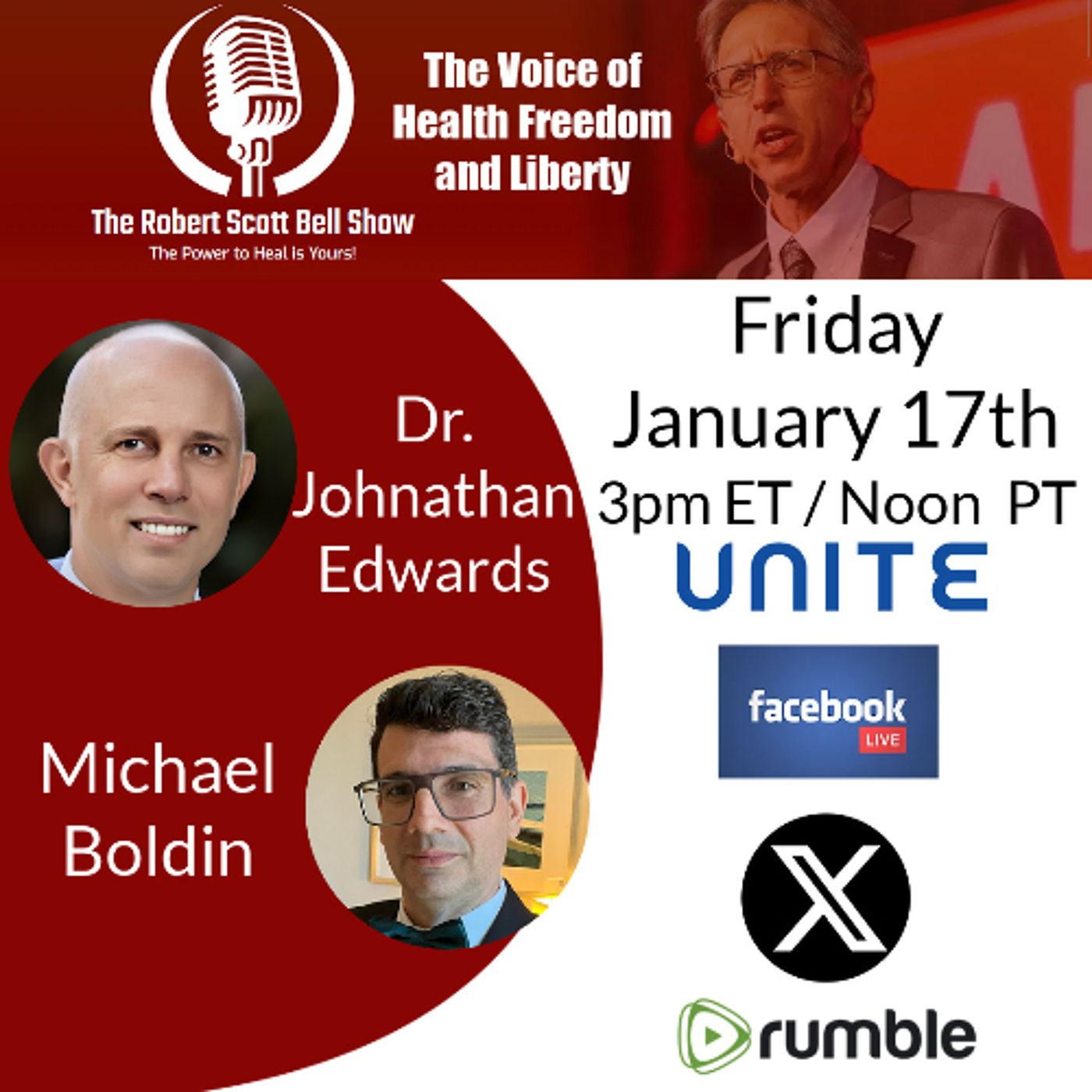 Big Pharma Ad Fears, Dr. Johnathan Edwards, Ketamine Therapy, Michael Boldin, Federal Asset Forfeiture, Biden’s Farewell - The RSB Show 1-17 episode artwork