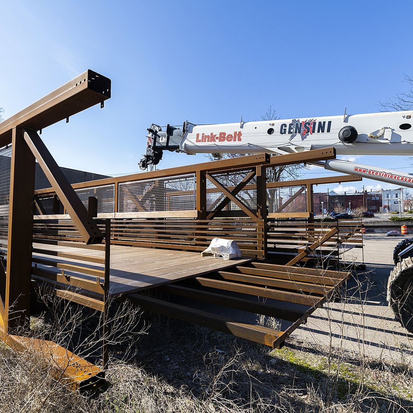 Sterling footbridge installation waiting on Union Pacific, ComEd action episode artwork