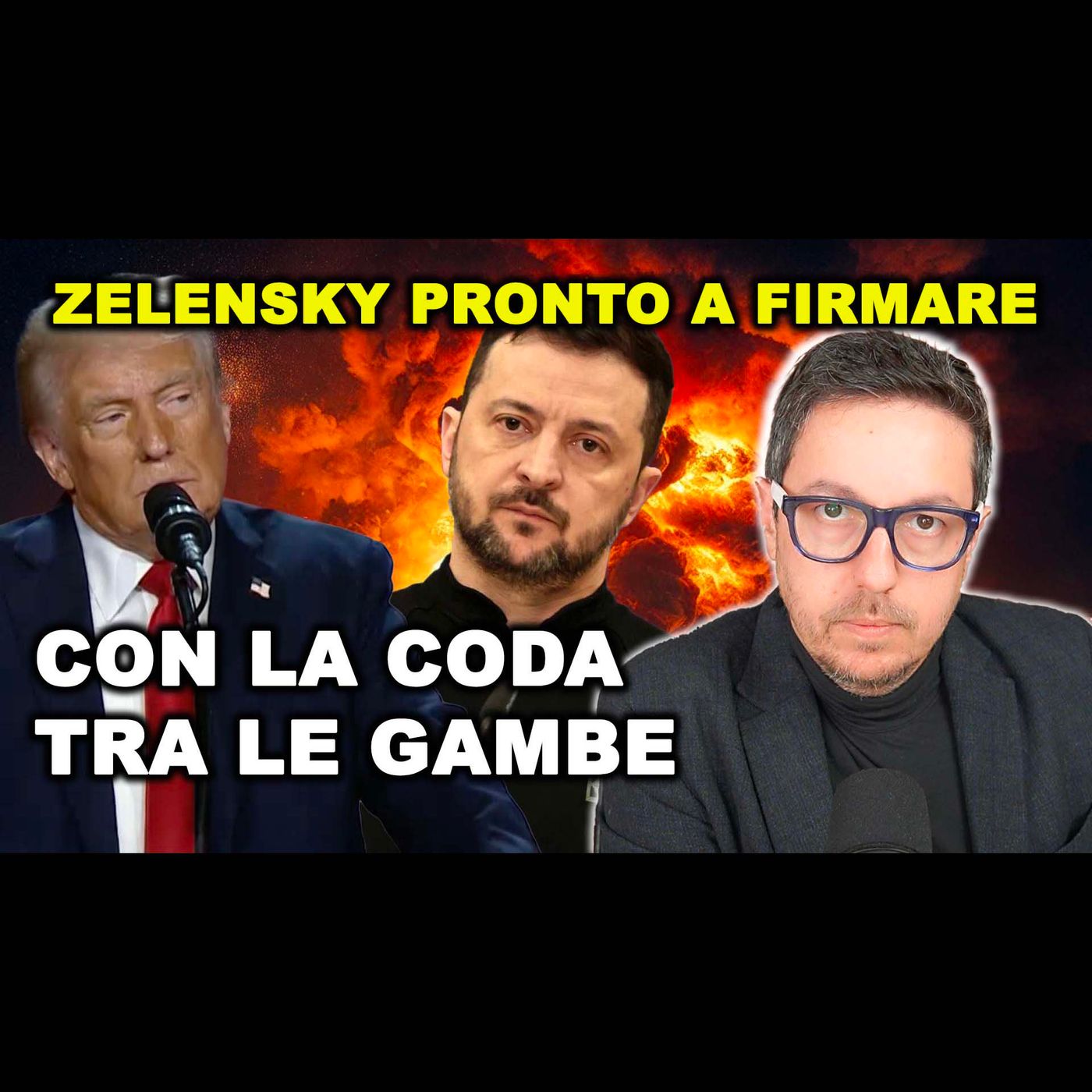 ZELENSKY torna da Trump con la coda tra le gambe e chiede di firmare l’accordo