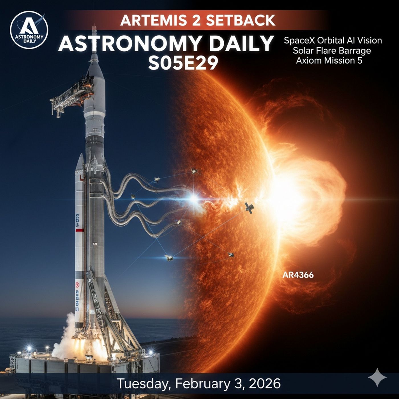 Artemis 2 Setback, SpaceX's Trillion-Dollar Orbital Vision & X8.3 Solar Flare