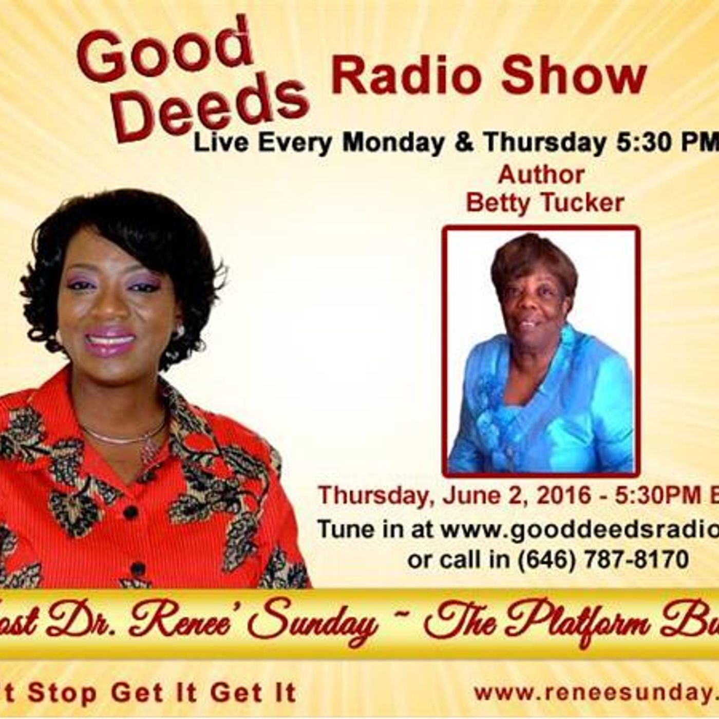 Your Pain Propels You to Your Purpose: Author Betty Tucker shares on Good Deeds episode artwork