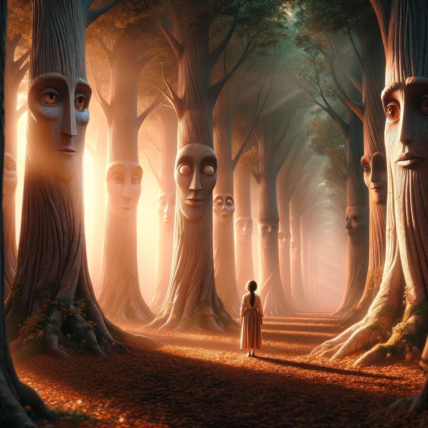 "When I was a little girl, I would imagine that each of these trees was a sentry watching over me." episode artwork