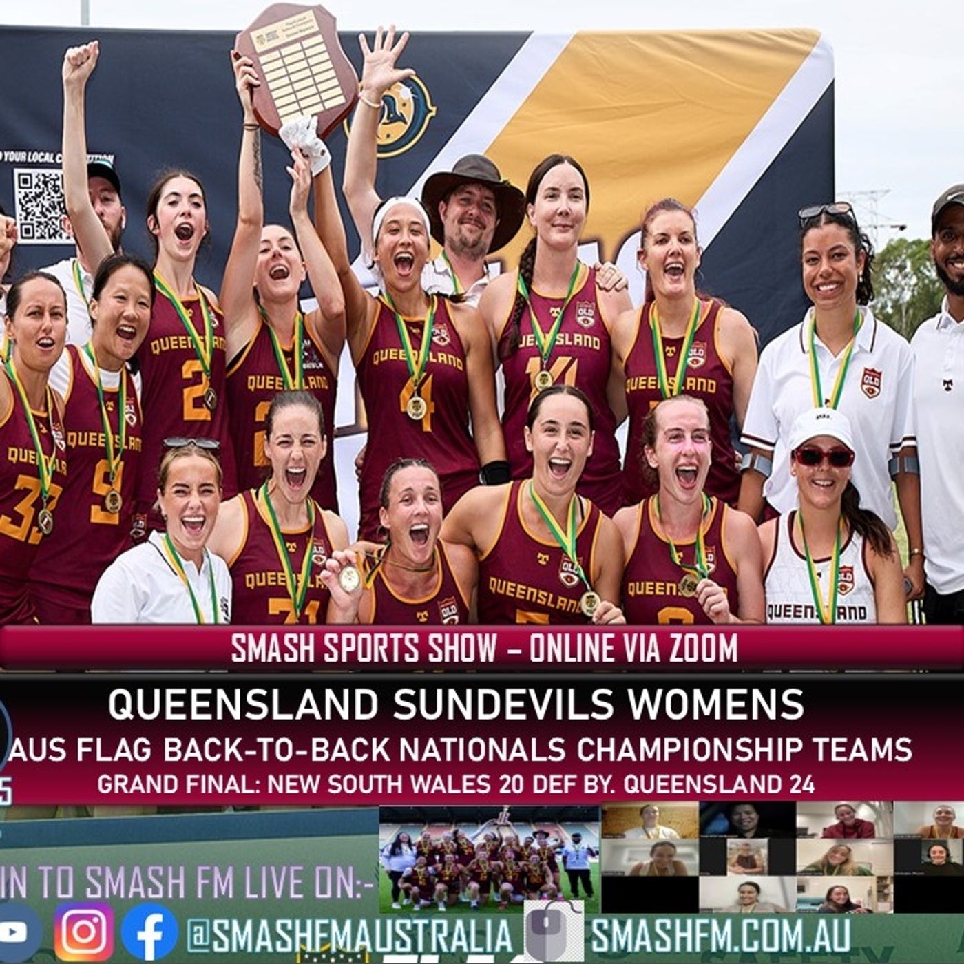 SSS15THYR: Queensland Sundevils Women's Flag Back To Back National Championship Interviews 020425